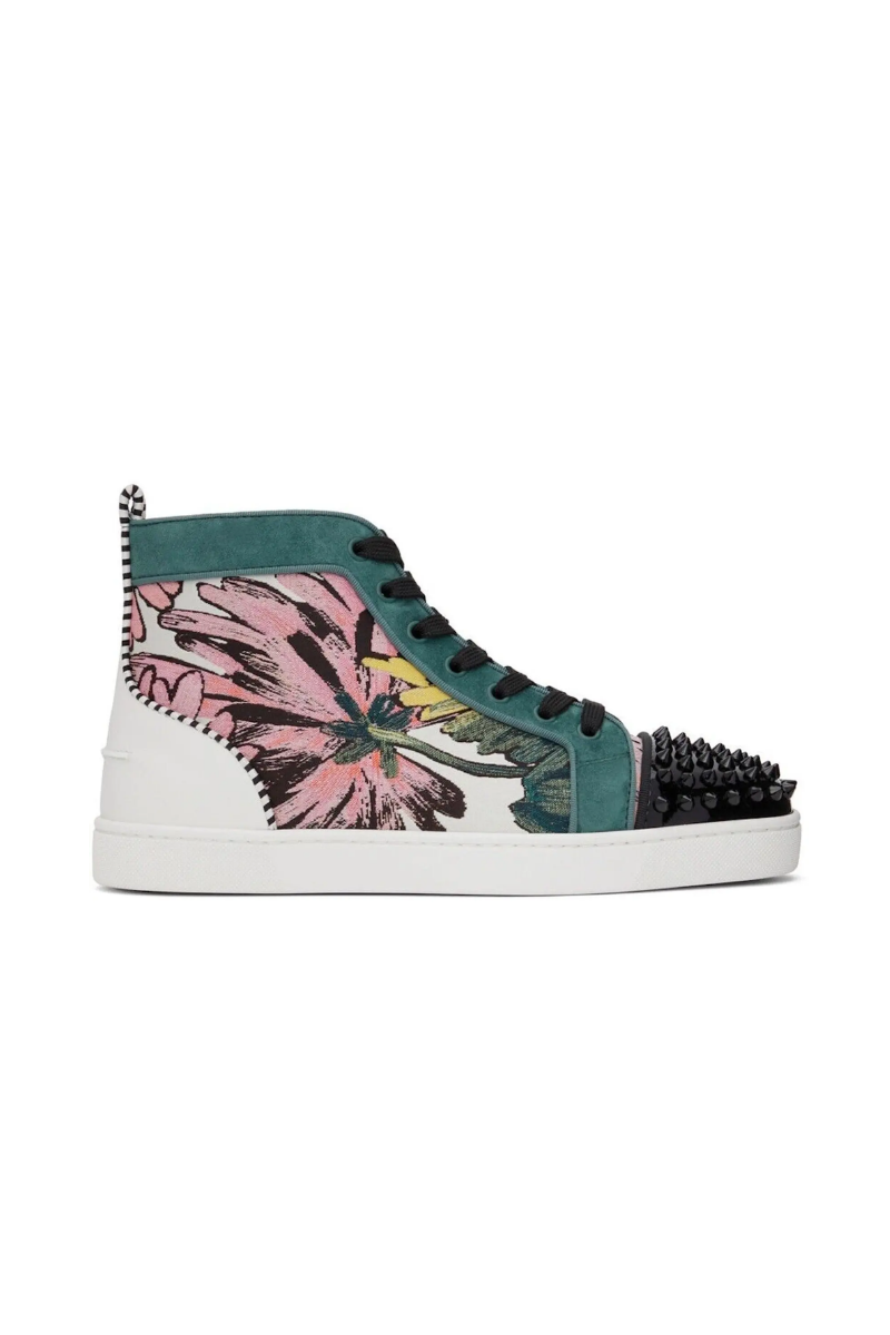 Christian Louboutin Multicolor Lou Spikes Orlato Sneakers