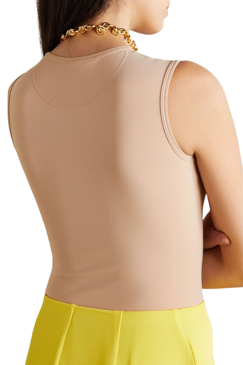 Valentino Garavani Stretch-Jersey Bodysuit Light Camel 2B0MR00S7WM_LC0