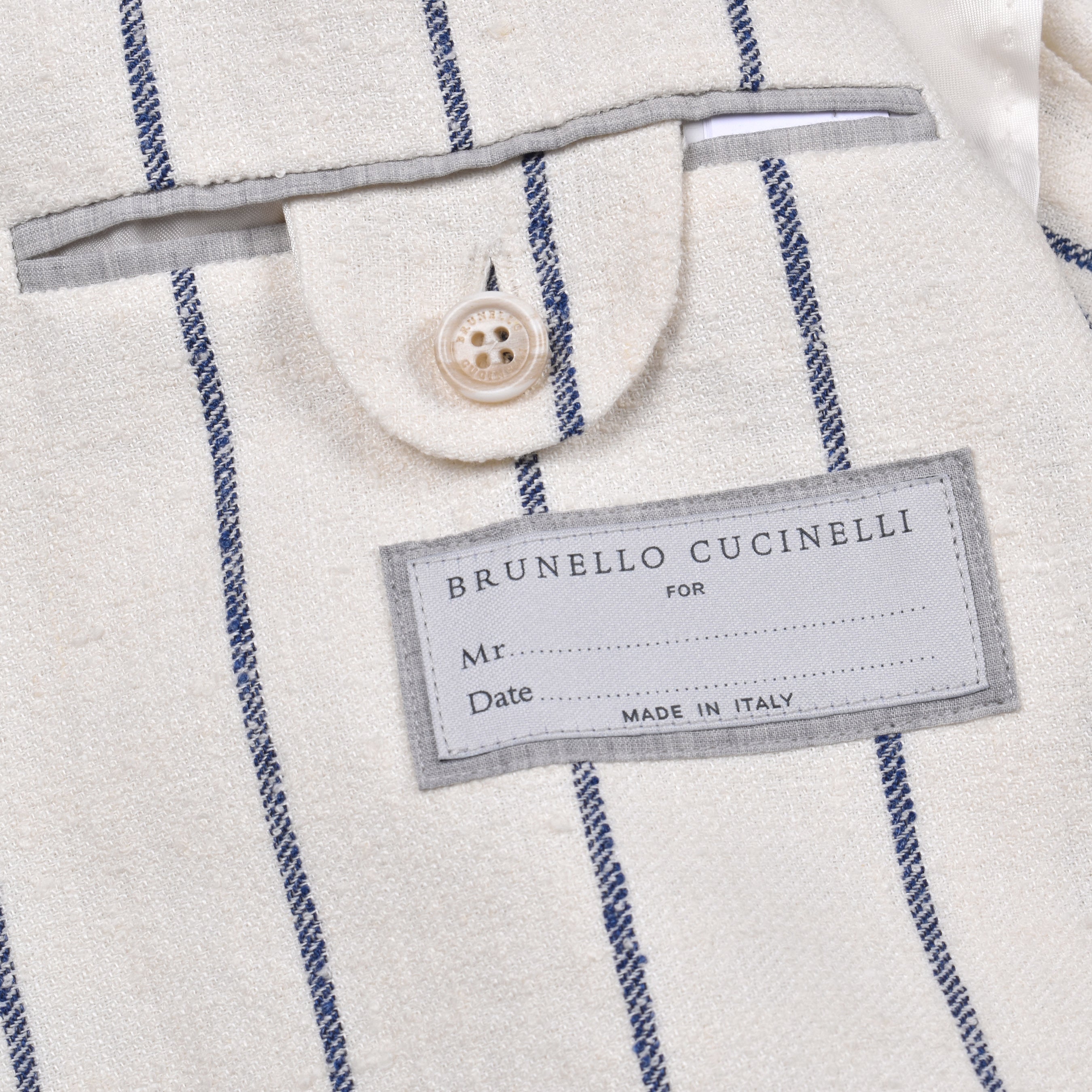 BRUNELLO CUCINELLI MEN'S WOOL BLEND 3 BUTTON CASUAL STRIPED SUIT NEW