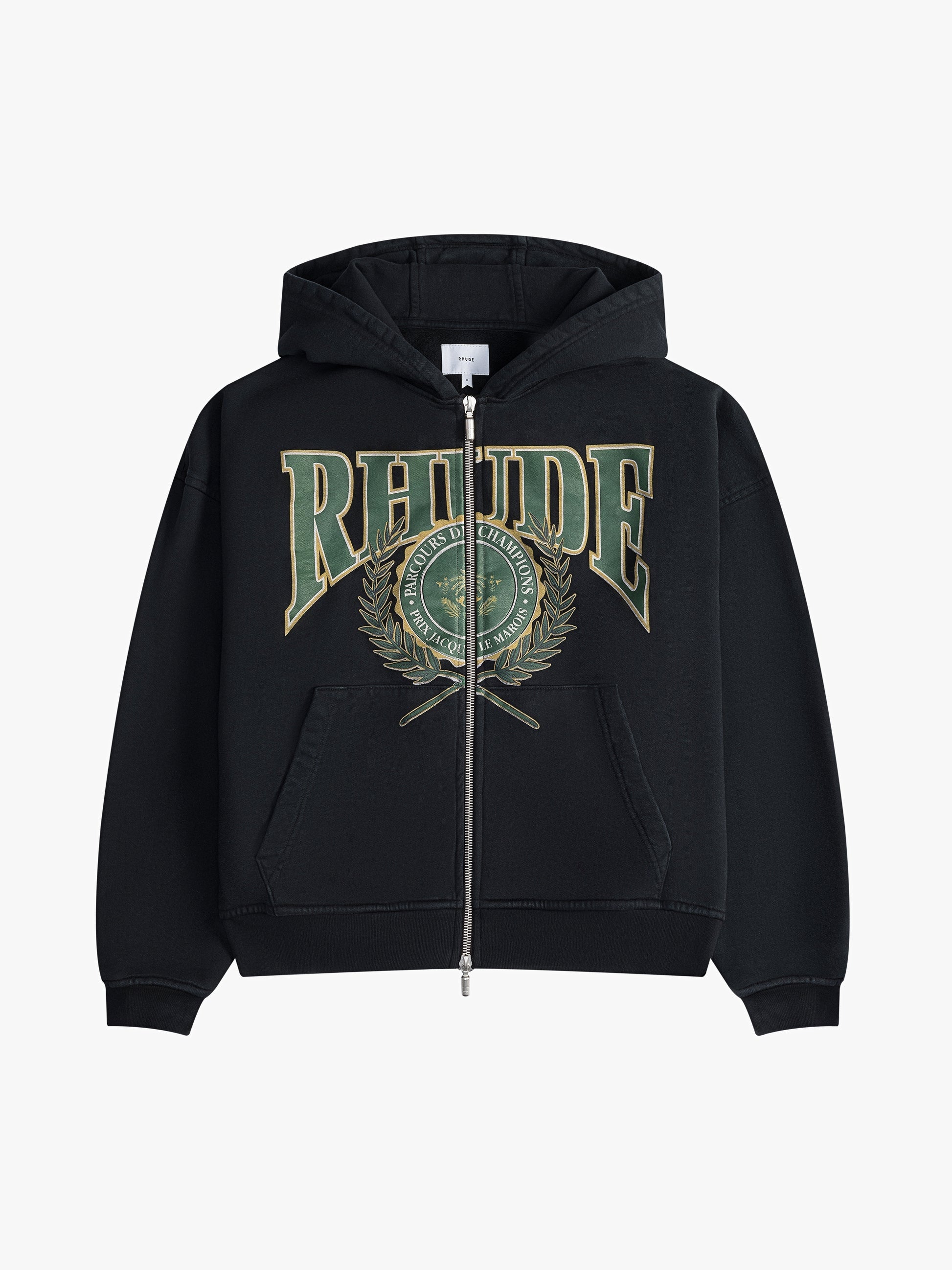 RHUDE MEN'S PARCOURS DES CHAMPIONS ZIP HO NWT