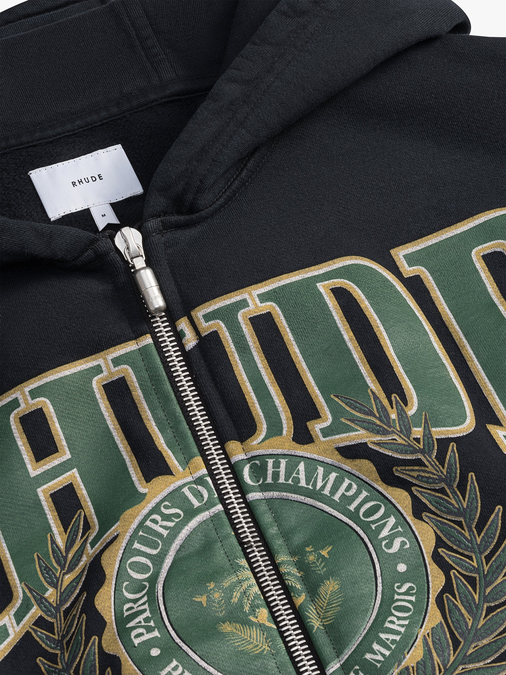 RHUDE MEN'S PARCOURS DES CHAMPIONS ZIP HO NWT