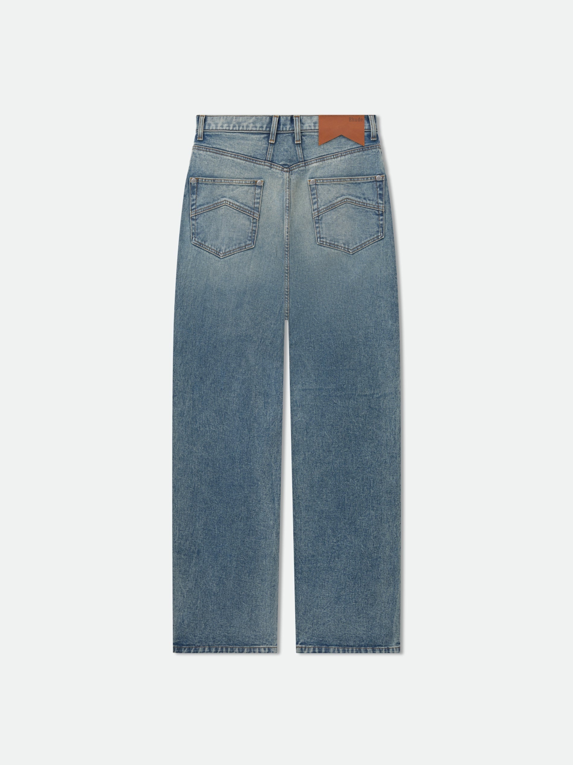 RHUDE MEN'S 90S TRAXEDO DENIM PANT NWT