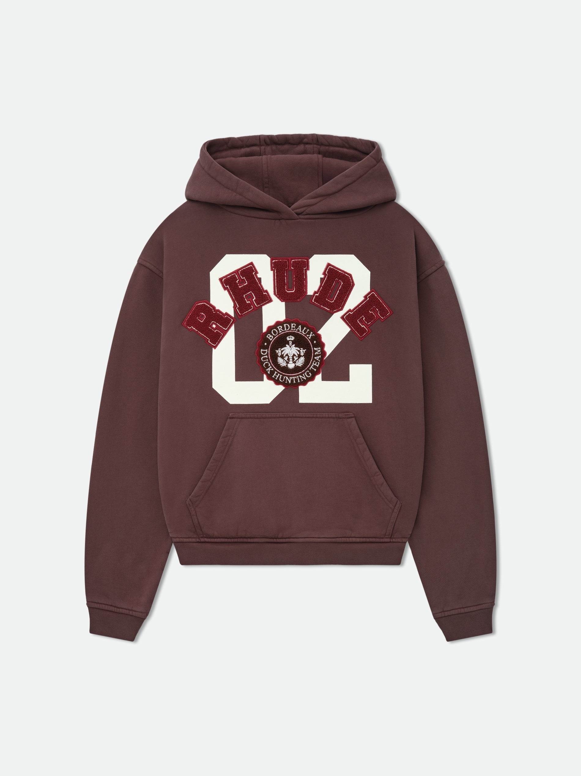RHUDE MEN'S CHENILLE HUNTING CLUB HOODIE NWT