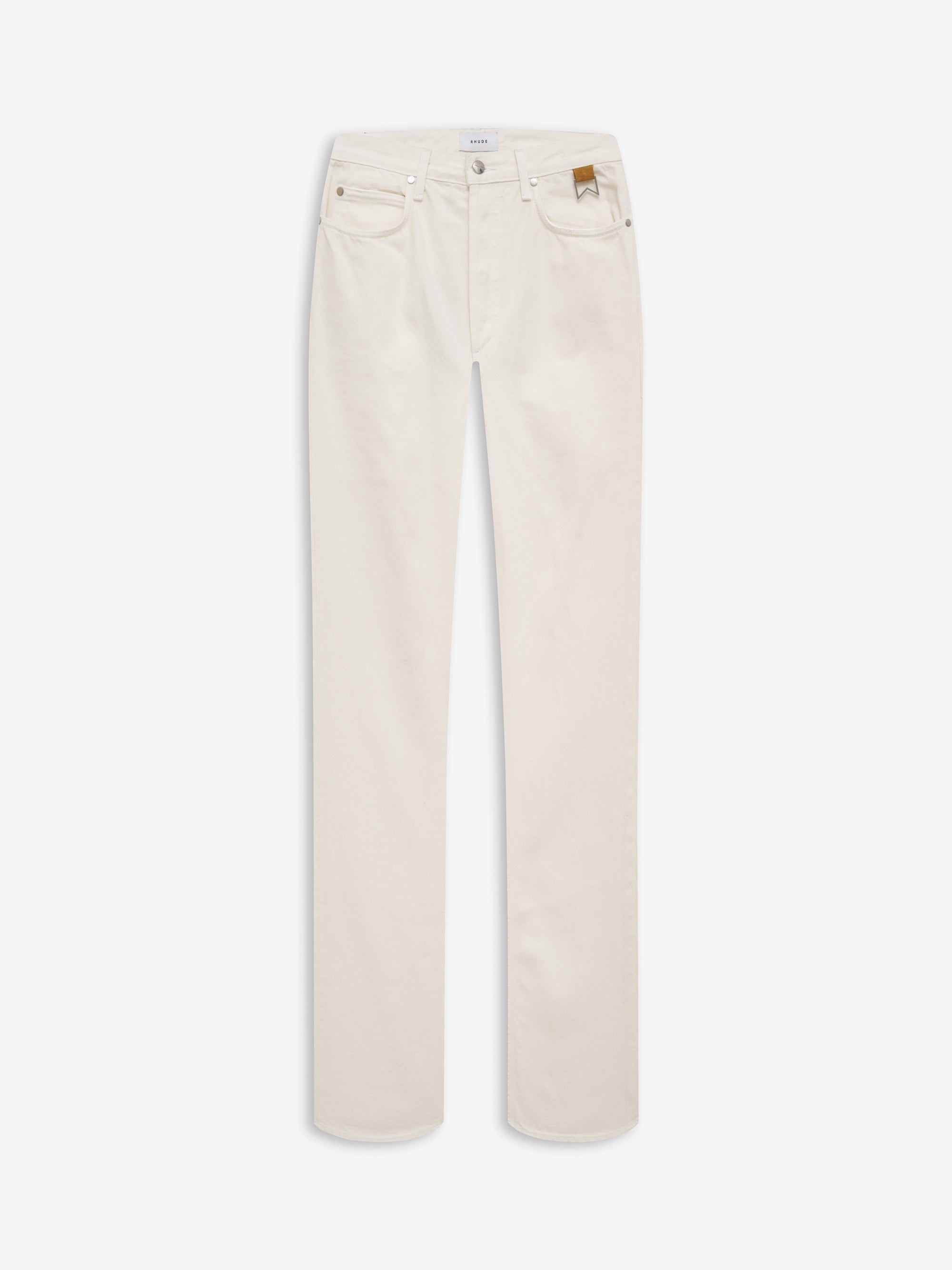 RHUDE MEN'S CLASSIC DENIM WHITE NWT
