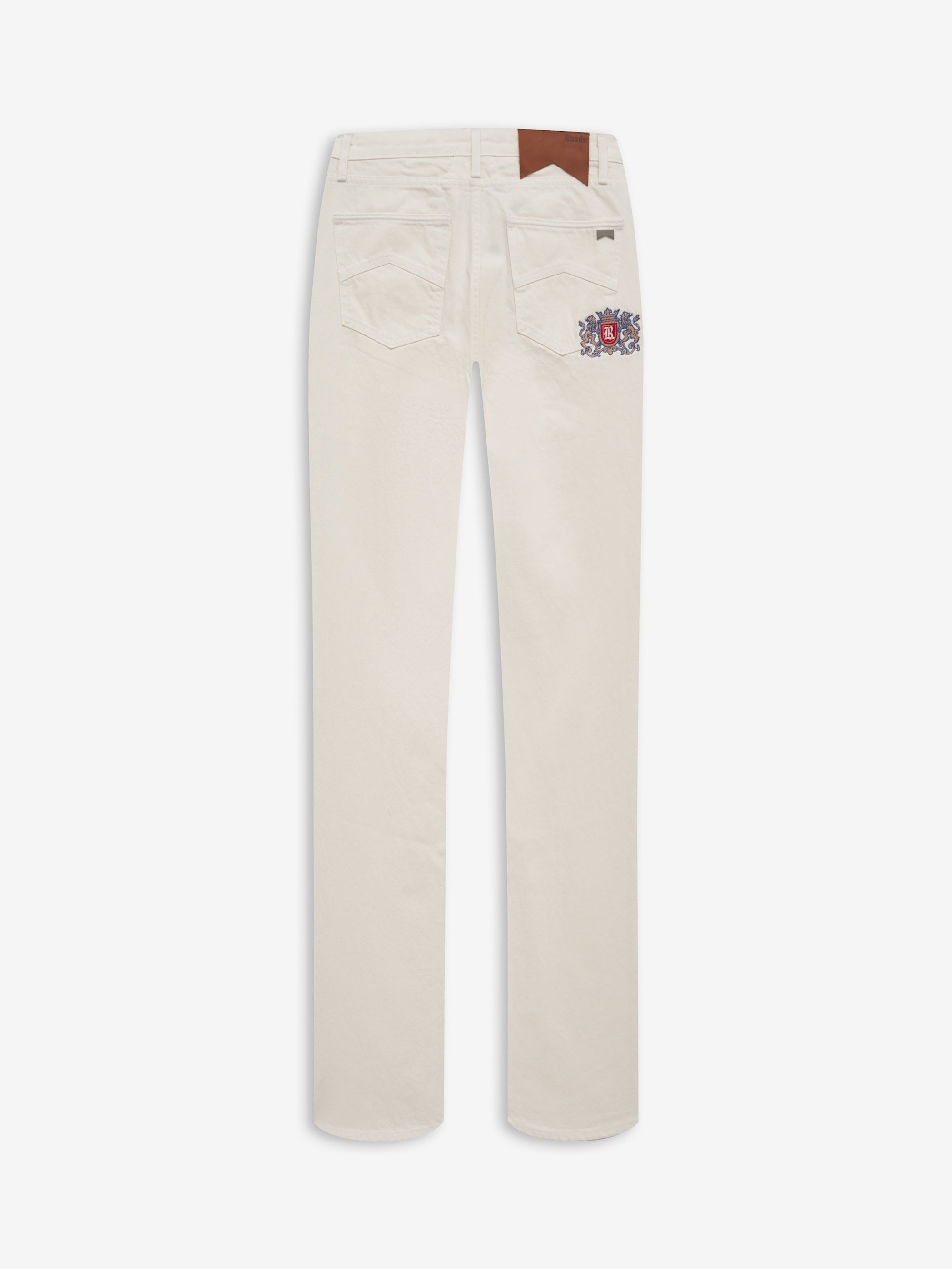 RHUDE MEN'S CLASSIC DENIM WHITE NWT