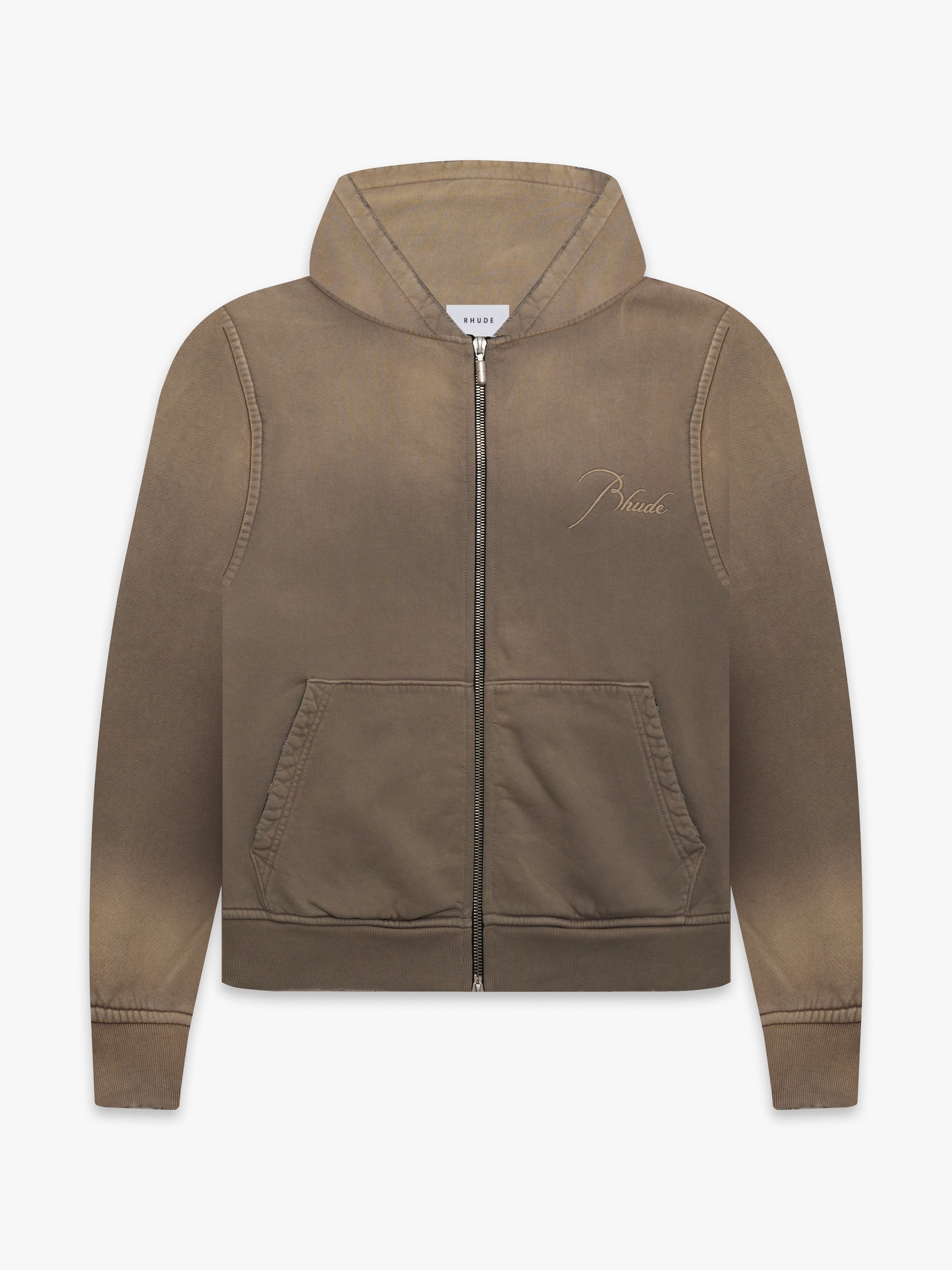RHUDE MEN'S ZIP UP HOODIE