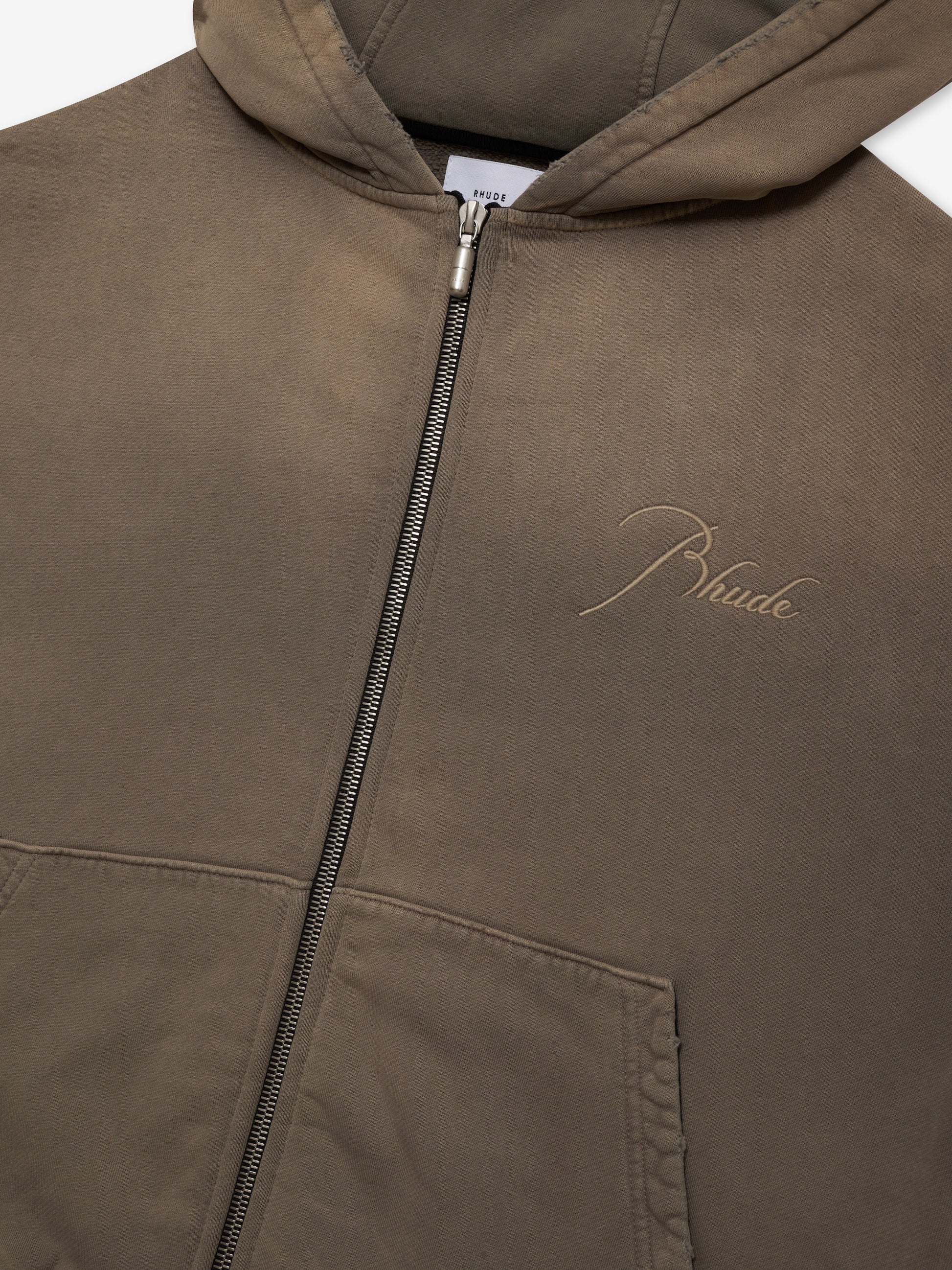 RHUDE MEN'S ZIP UP HOODIE