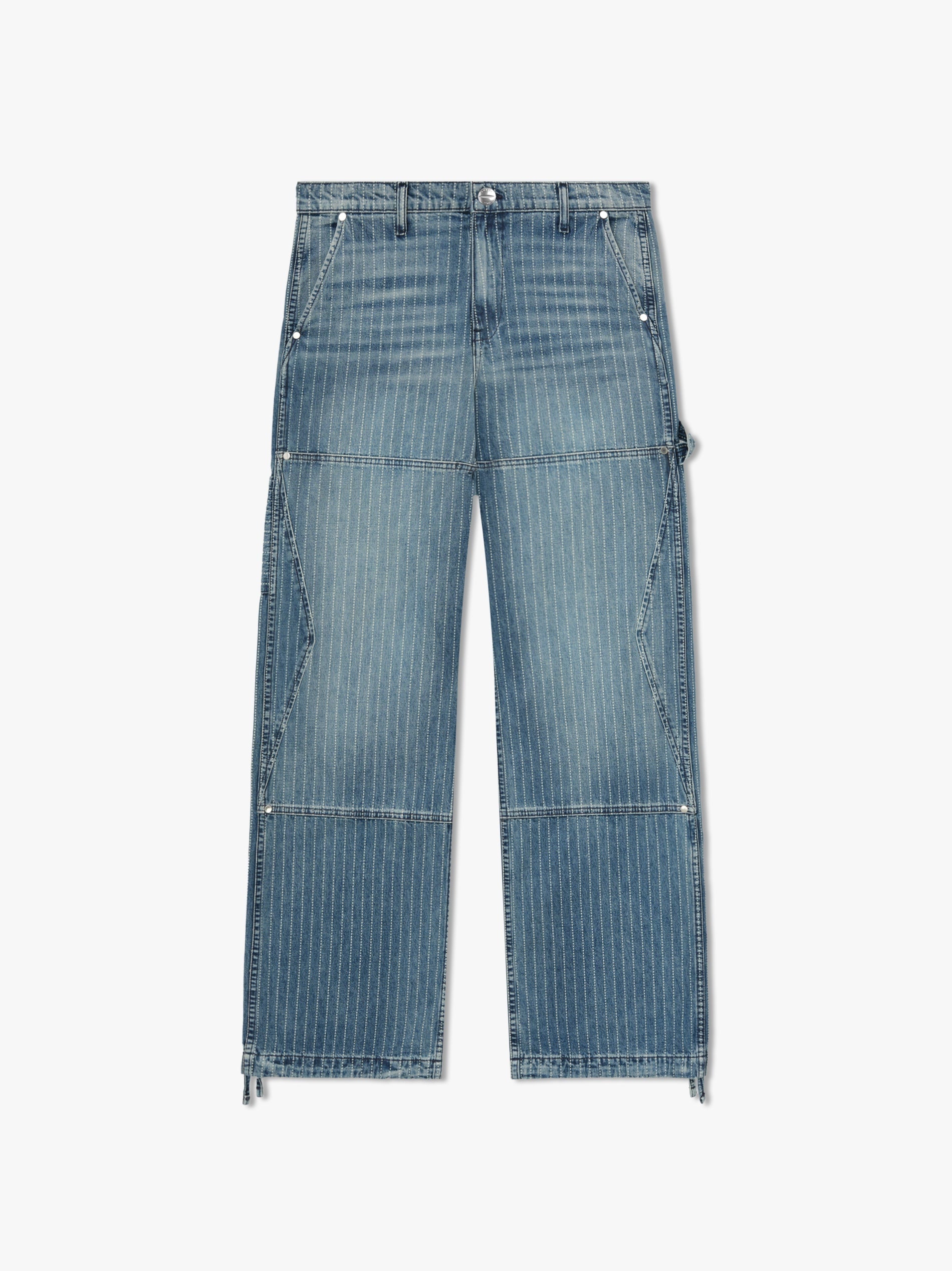 RHUDE MEN'S WABASH DENIM REZA DOUBLE KNEE NWT