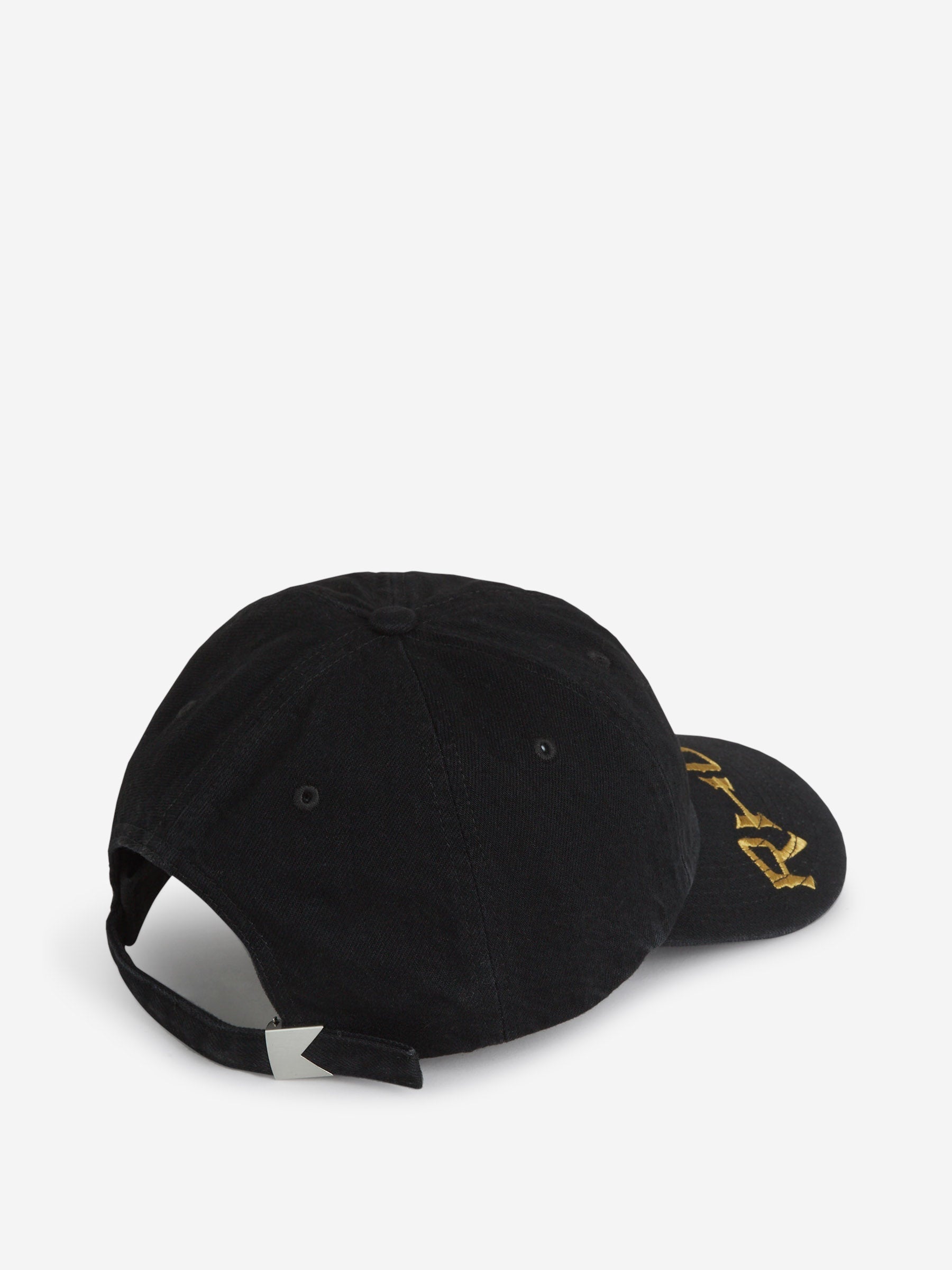 RHUDE MEN'S CROSS DENIM 6-PANEL HAT NWT