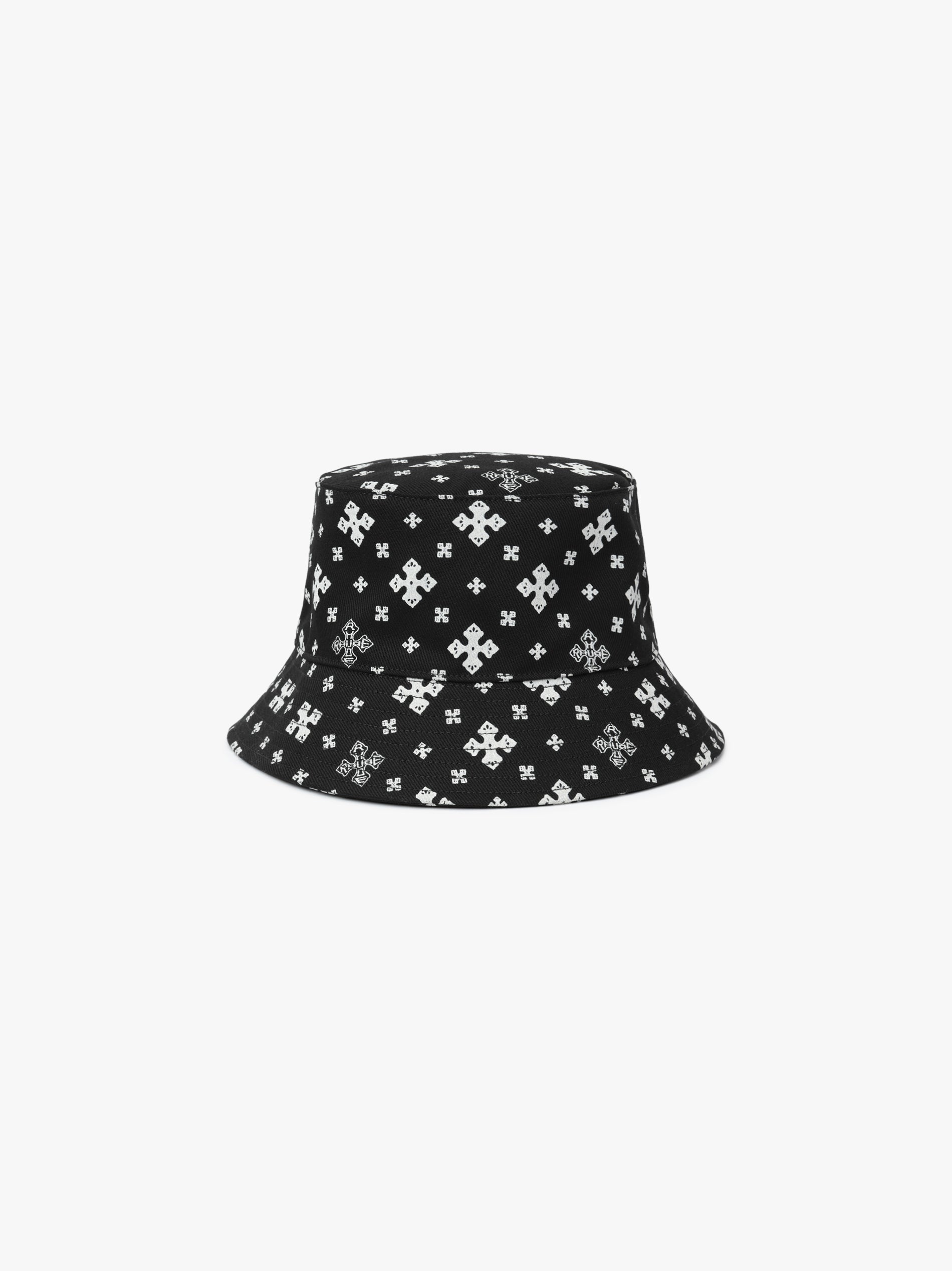 RHUDE MEN'S CROSS BANDDANA BUCKET HAT