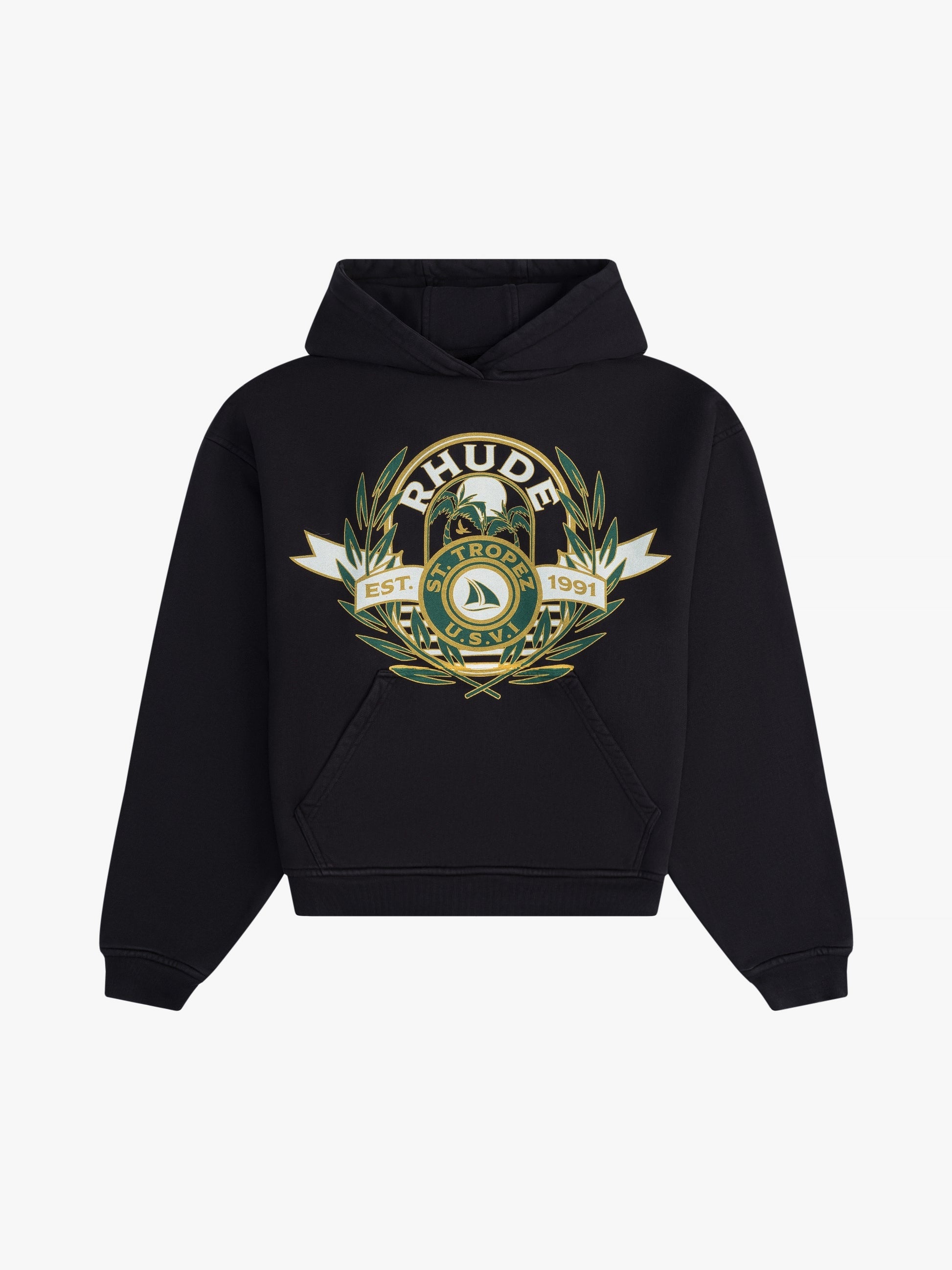 RHUDE MEN'S ST.TROPEZ YACHT CREST HOODIE NWT