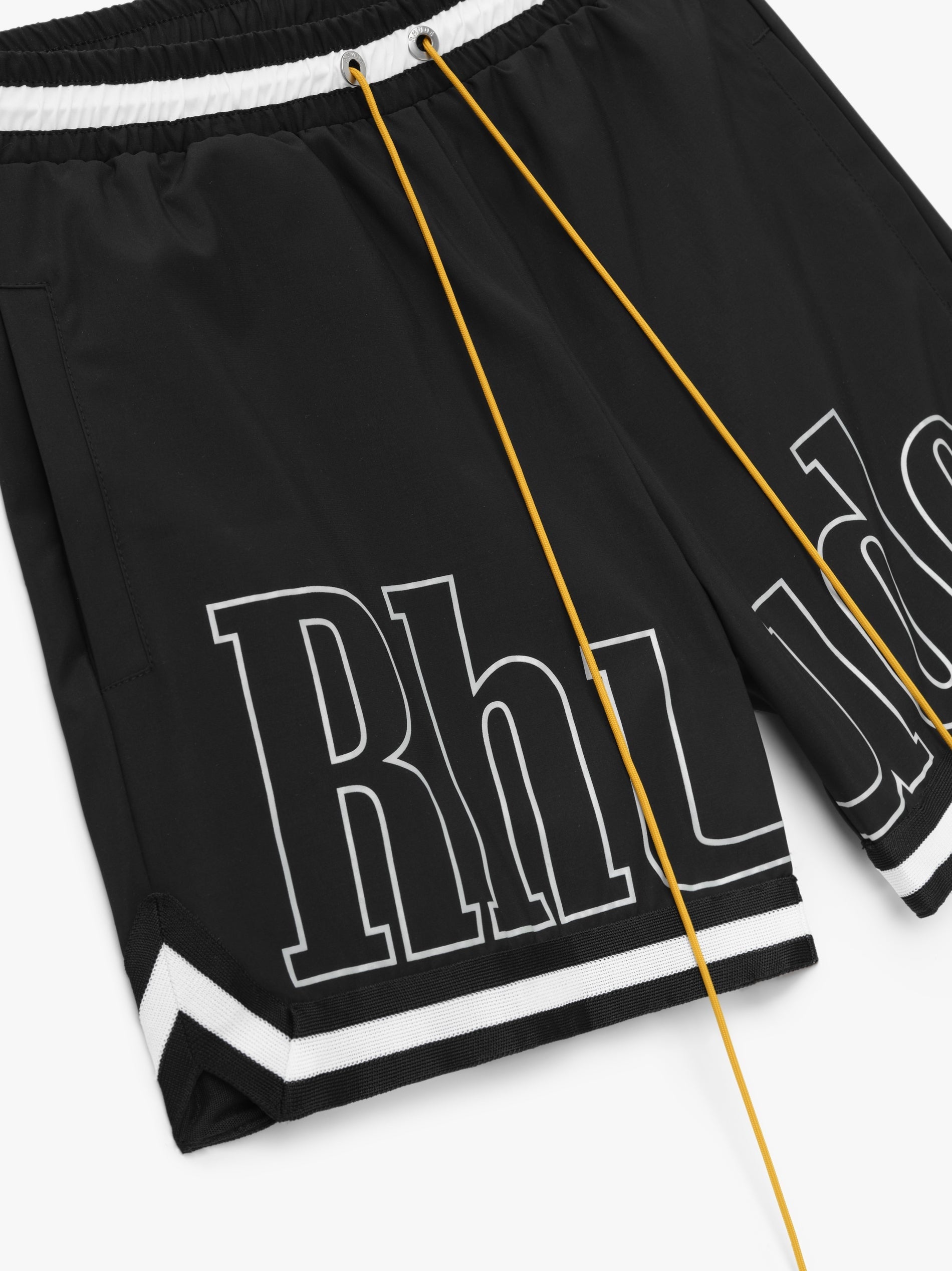 RHUDE MEN'S BASKETBALL LOGO SWIM SHORT