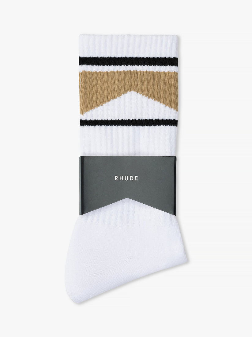 RHUDE MEN'S CHEVRON SOCKS NWT