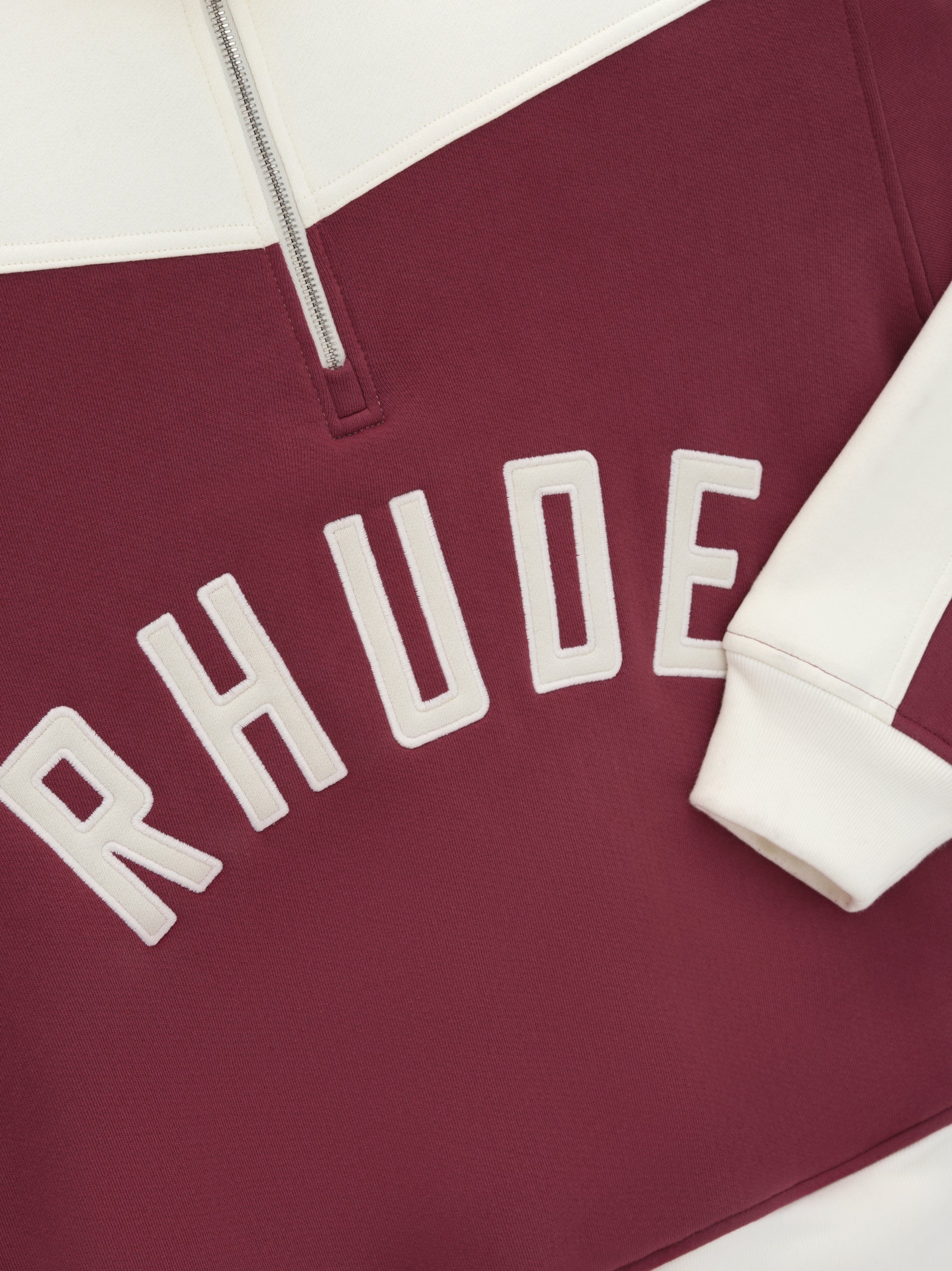 RHUDE MEN'S CHAMONIX QUARTER ZIP NWT