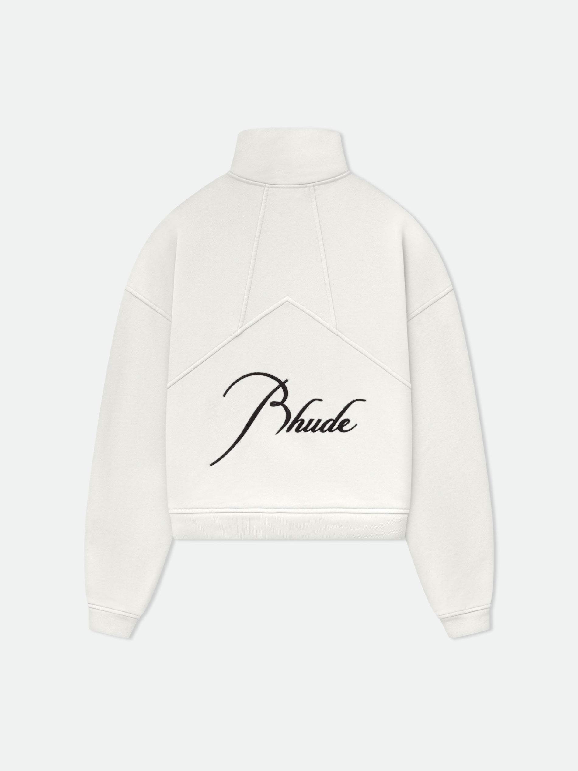 RHUDE MEN'S QUARTER ZIP VTG WHITE