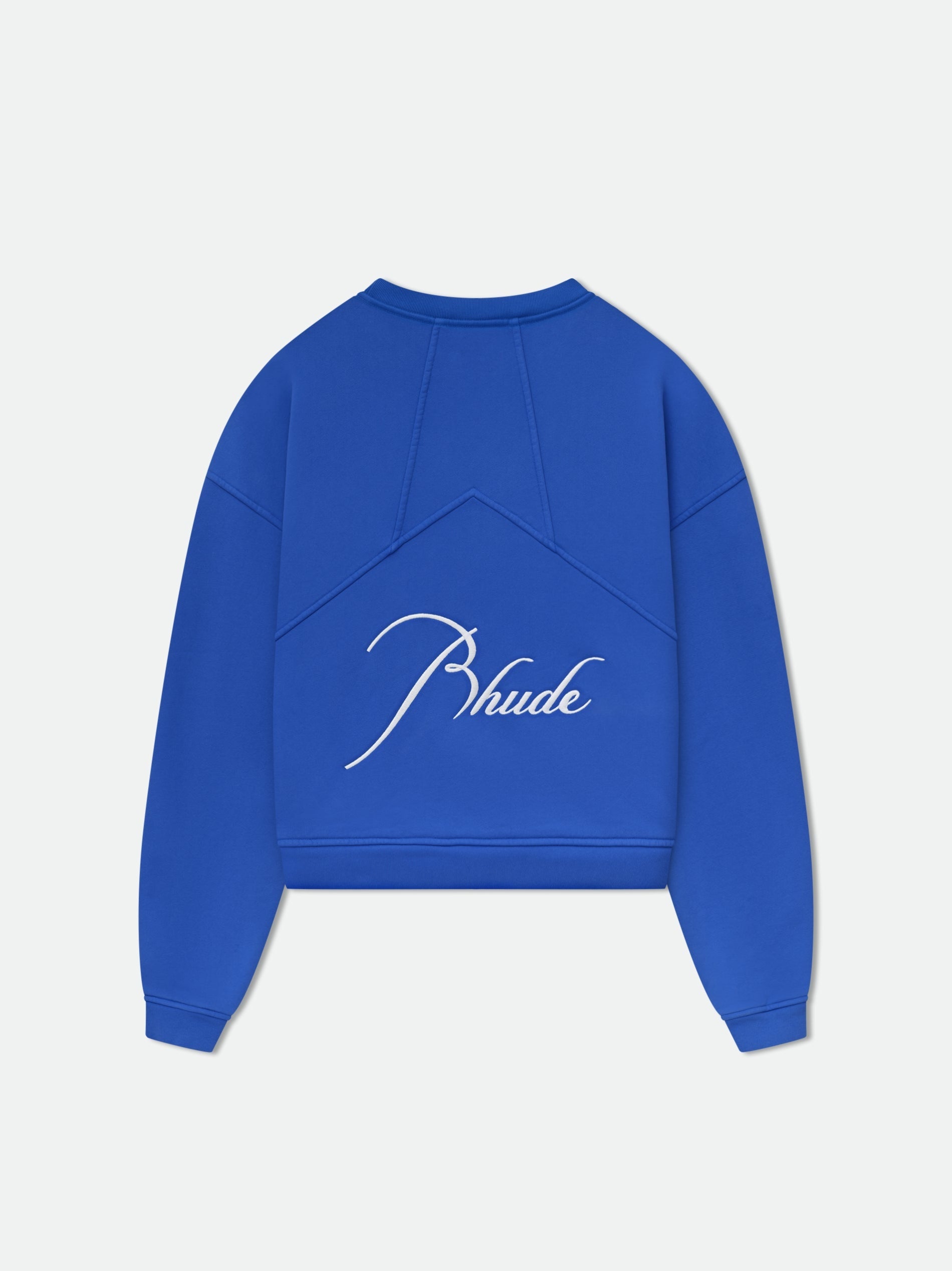 RHUDE MEN'S CREWNECK VTG COBALT BLUE NWT