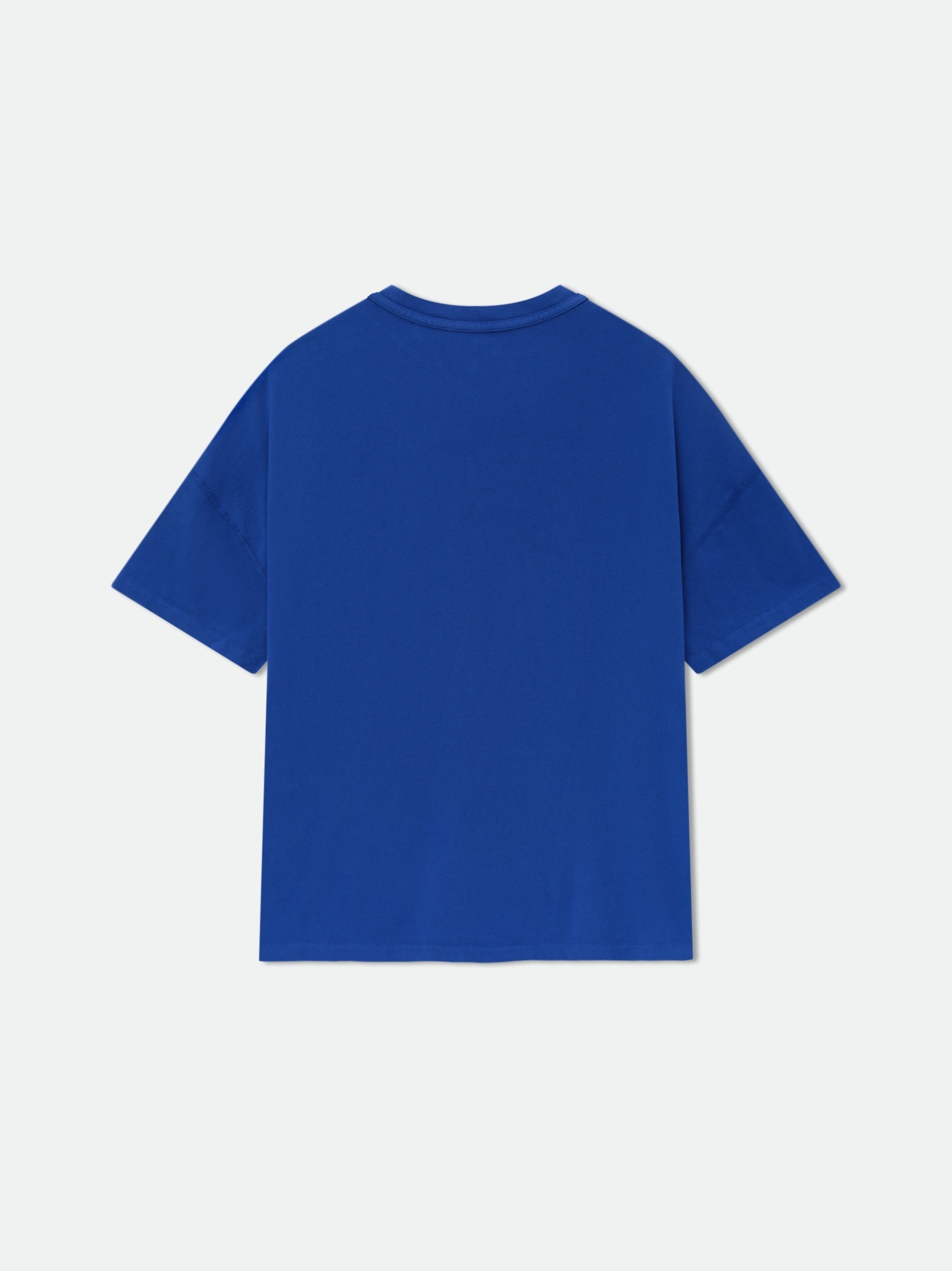 RHUDE MEN'S COBALT BLUE COTTON TEE
