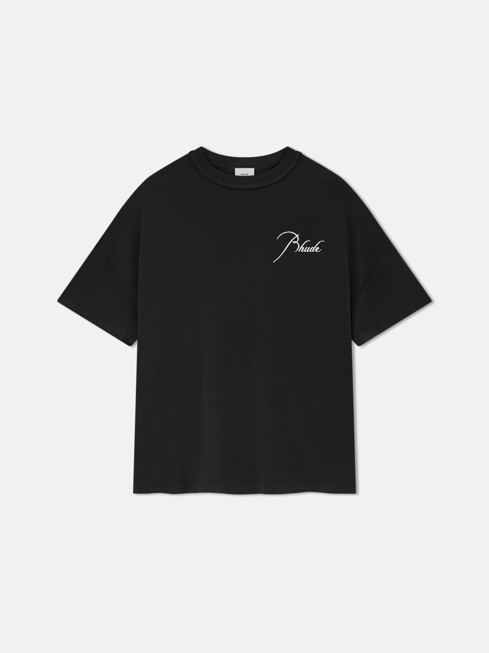 RHUDE MEN'S REVERSE TEE VTG BLACK NWT