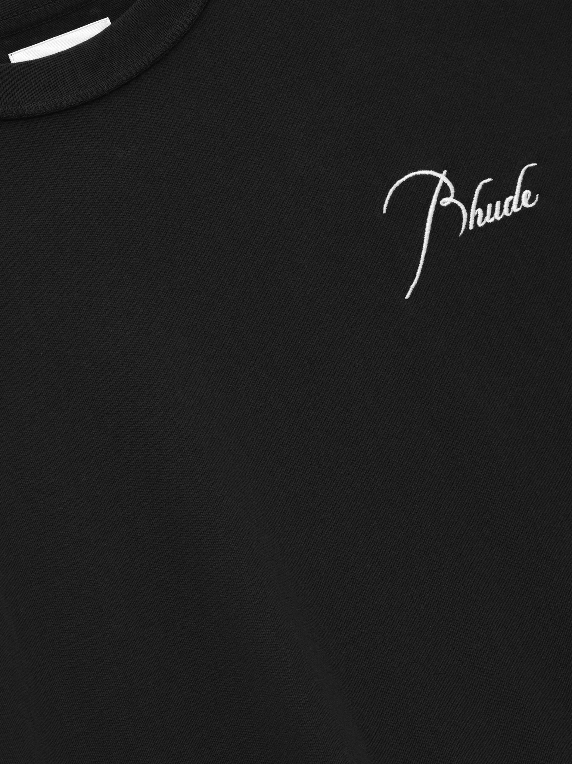 RHUDE MEN'S REVERSE TEE VTG BLACK NWT