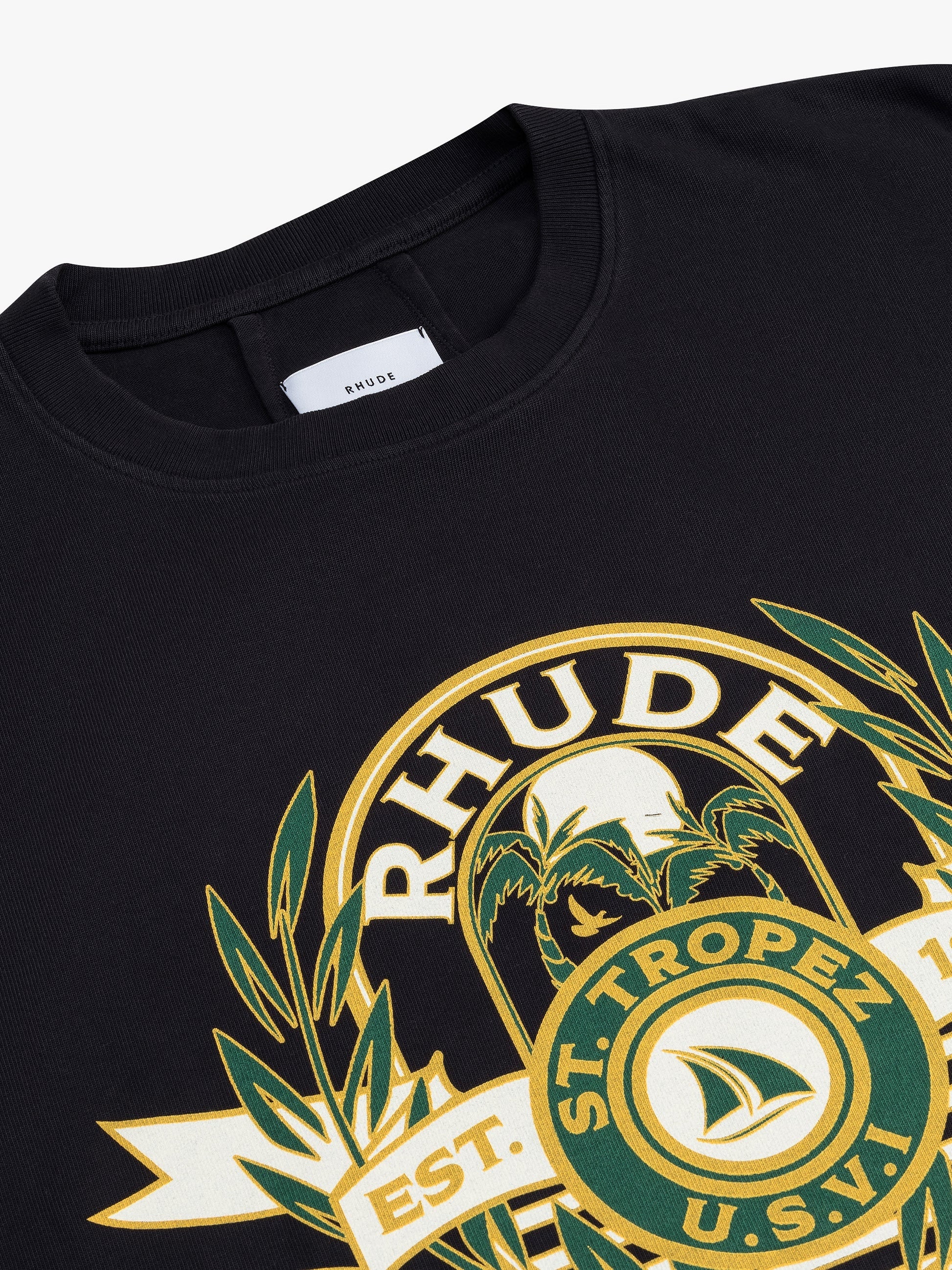 RHUDE MEN'S ST.TROPEZ YACHT CREST TEE