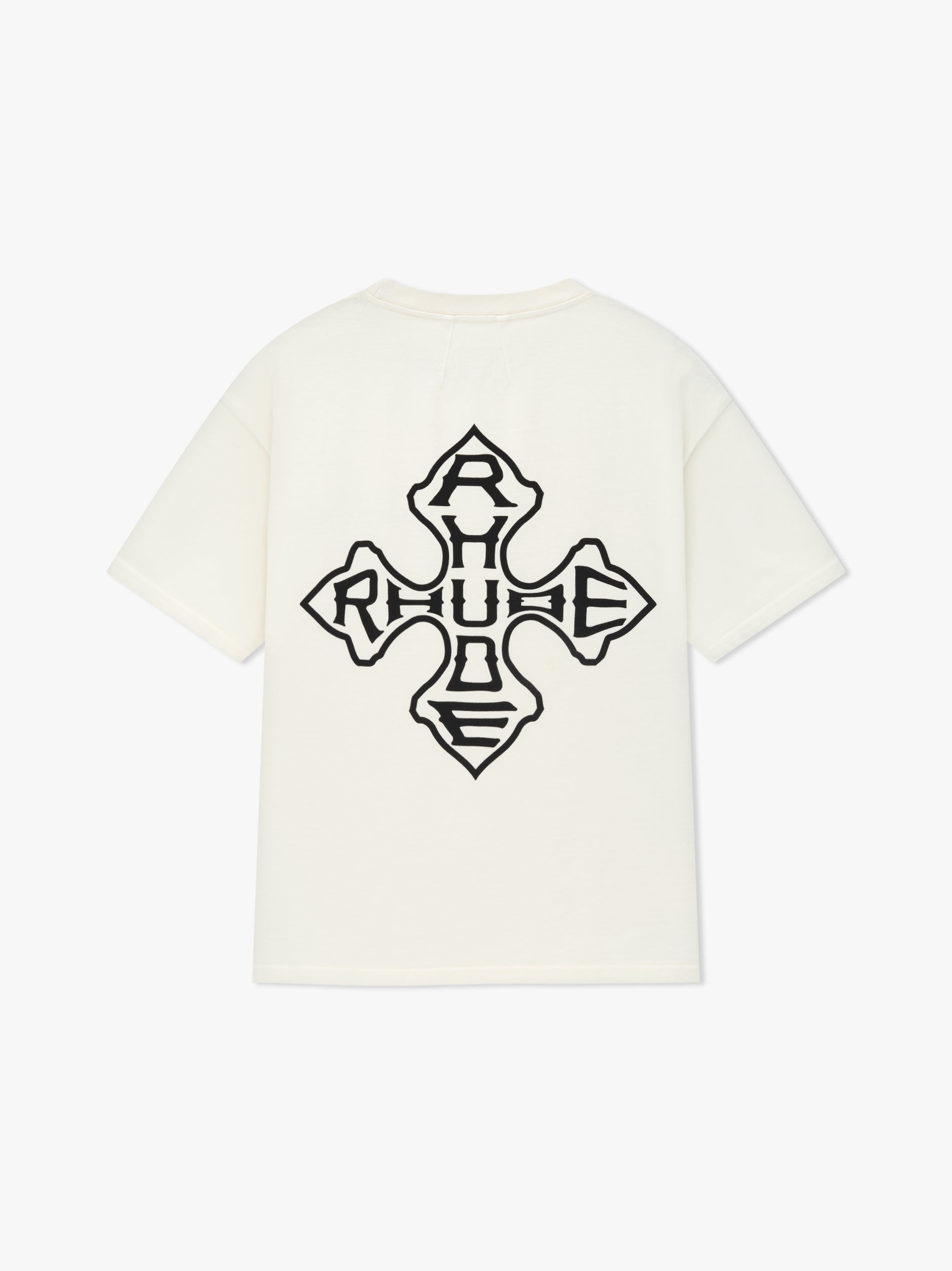 RHUDE MEN'S CROSS TEE VTG WHITE NWT