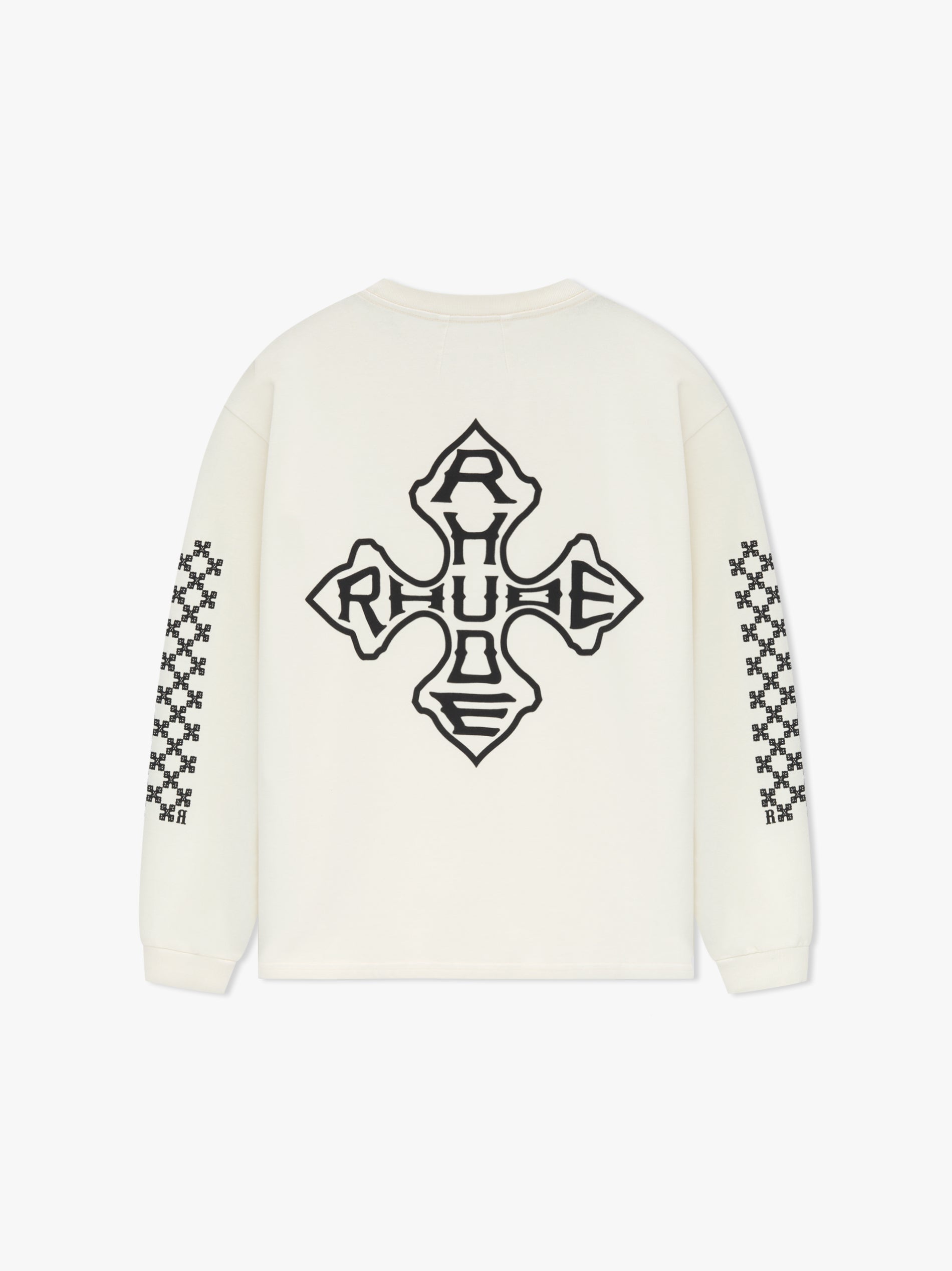 RHUDE MEN'S CROSS LS TEE NWT