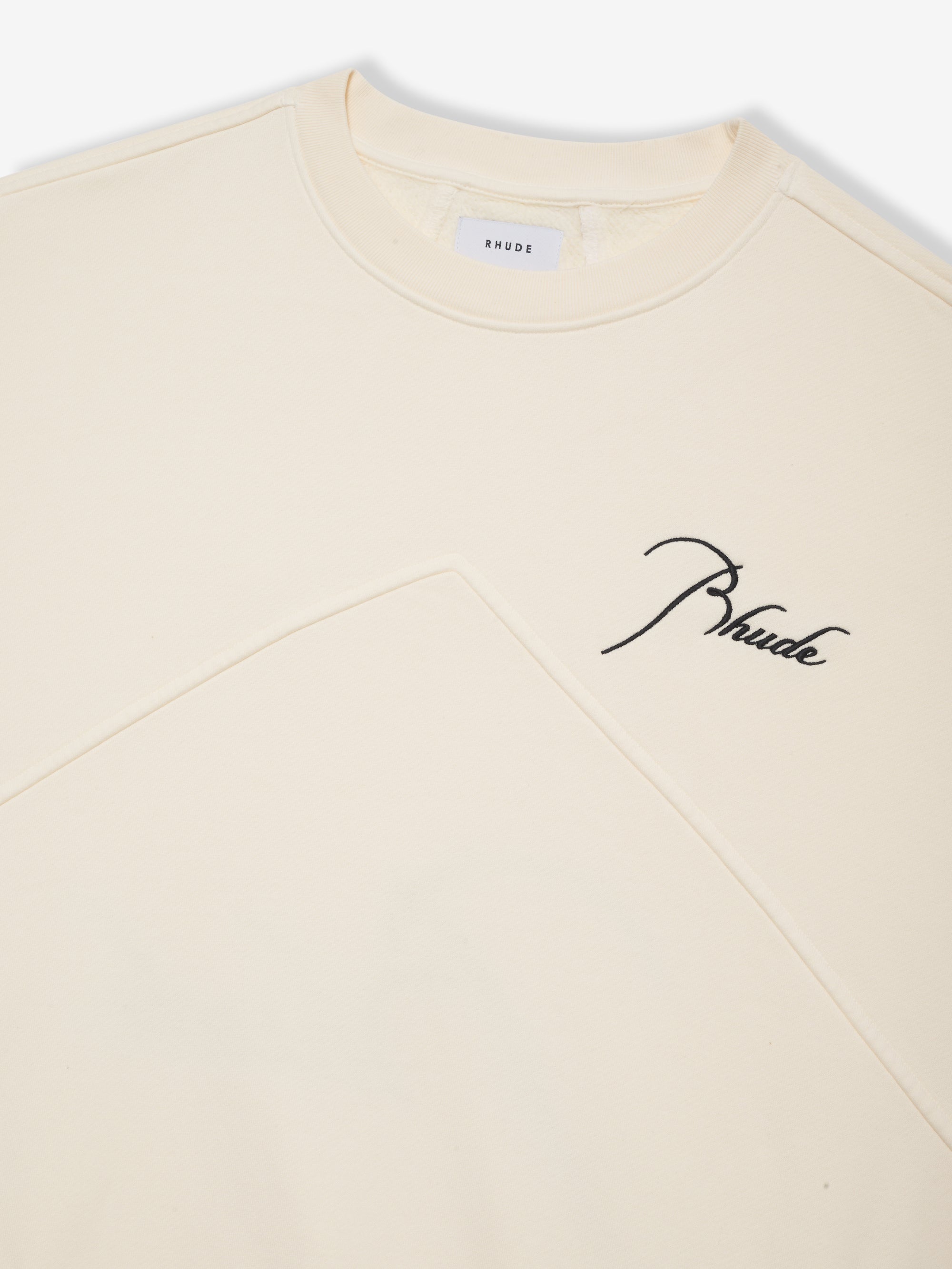 RHUDE MEN'S CREWNECK VTG WHITE