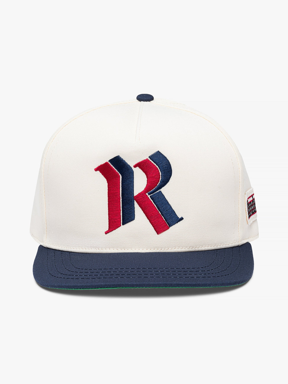 RHUDE MEN'S CREME NAVY BASEBALL HAT