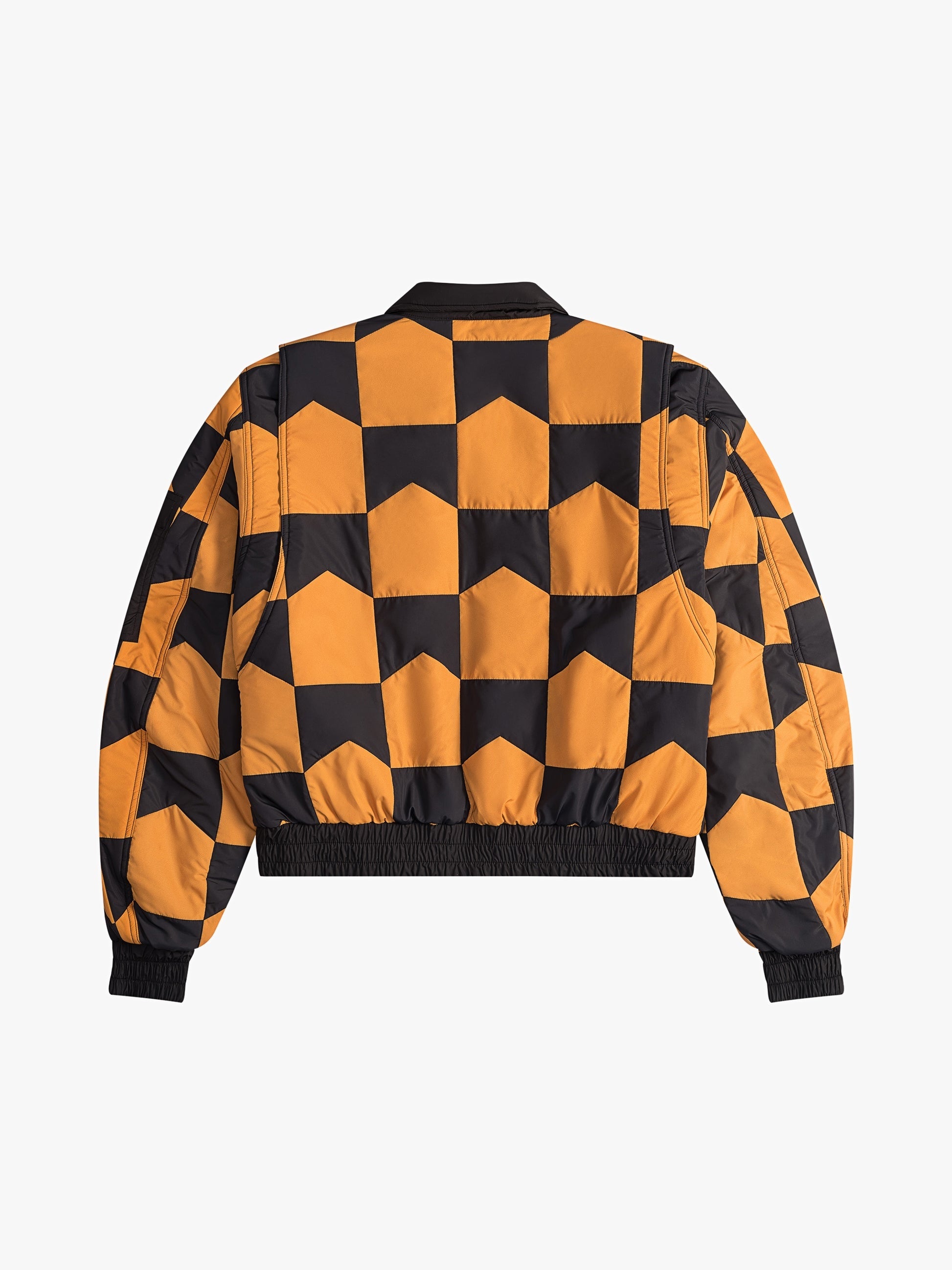 RHUDE MEN'S CHEVRON QUILTED MA1 JACKET NWT