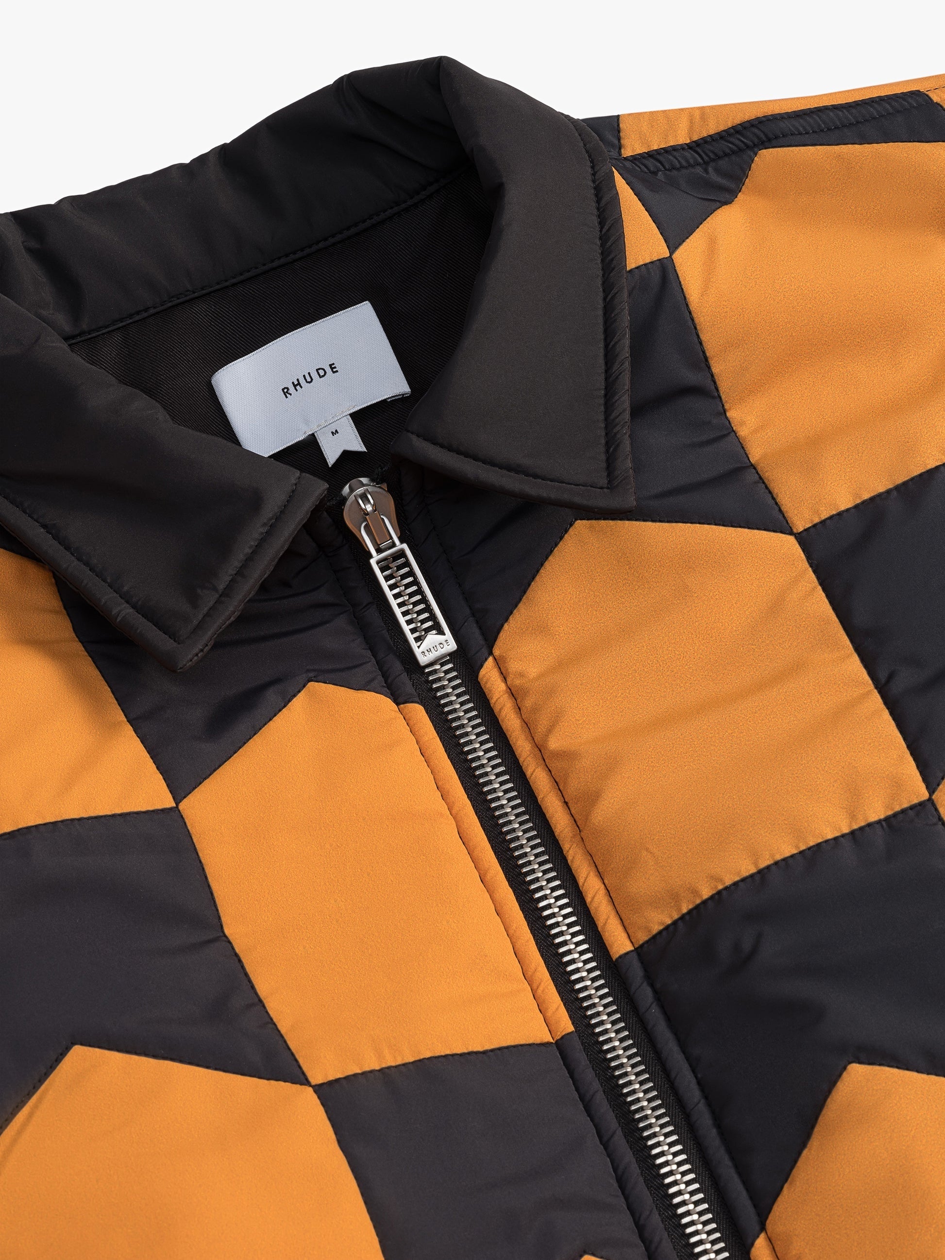 RHUDE MEN'S CHEVRON QUILTED MA1 JACKET NWT