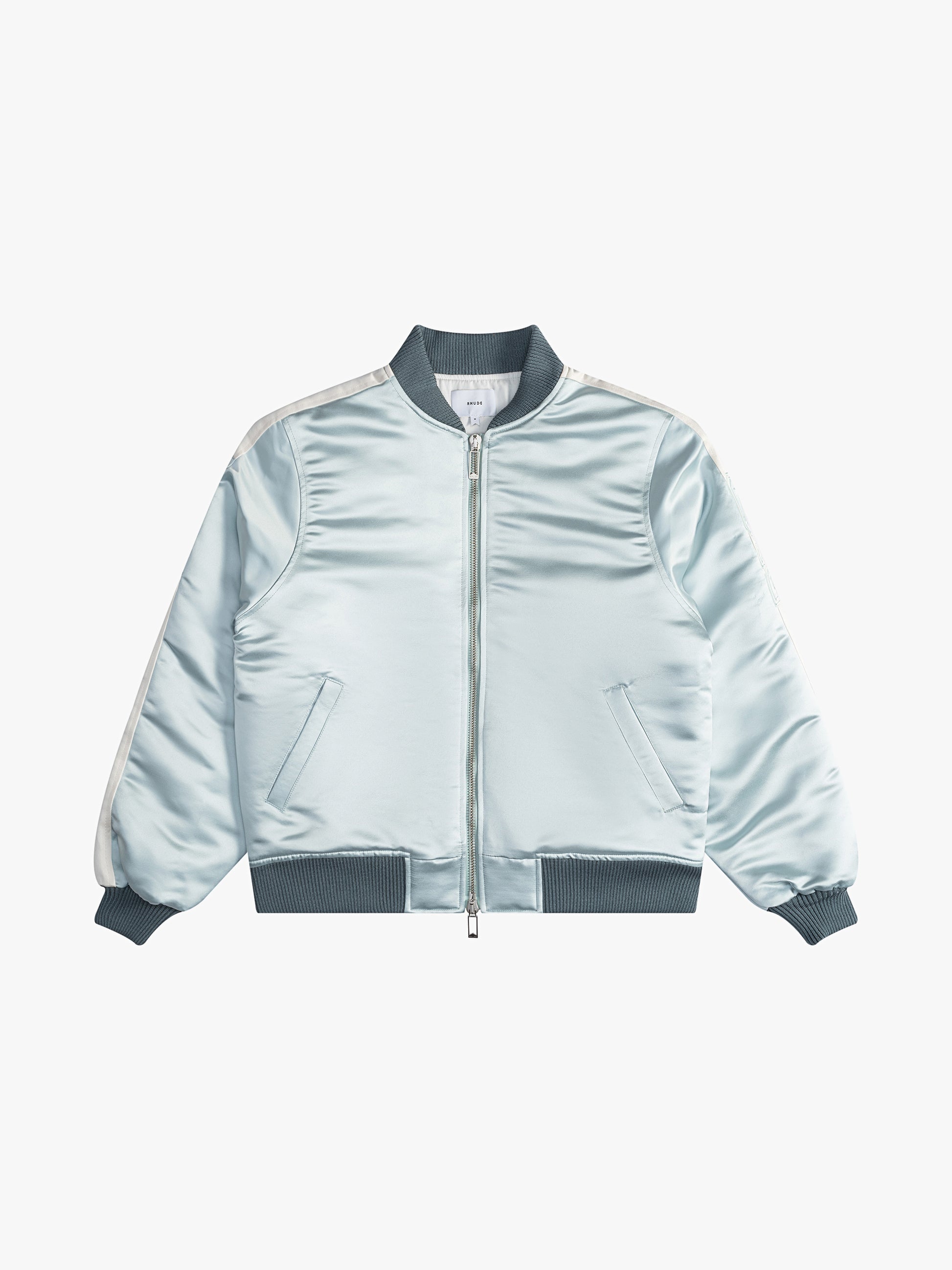 RHUDE MEN'S BOYS 02 SATIN BOMBER NWT