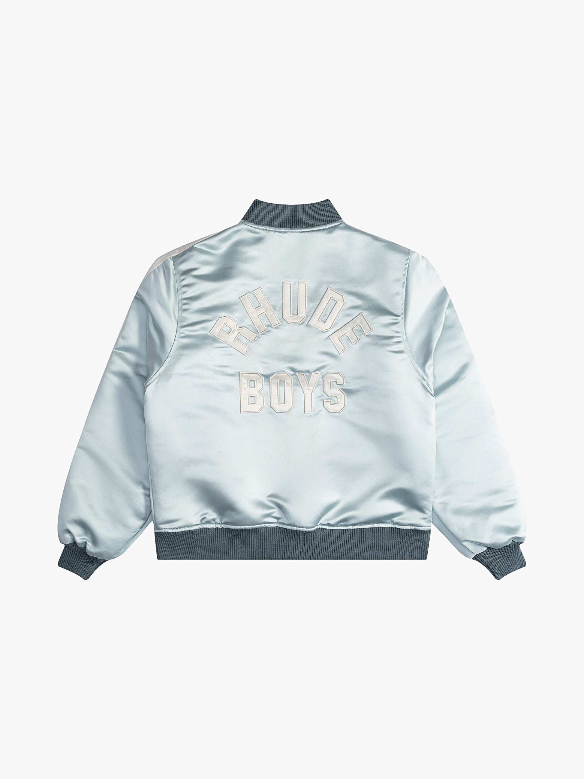 RHUDE MEN'S BOYS 02 SATIN BOMBER NWT