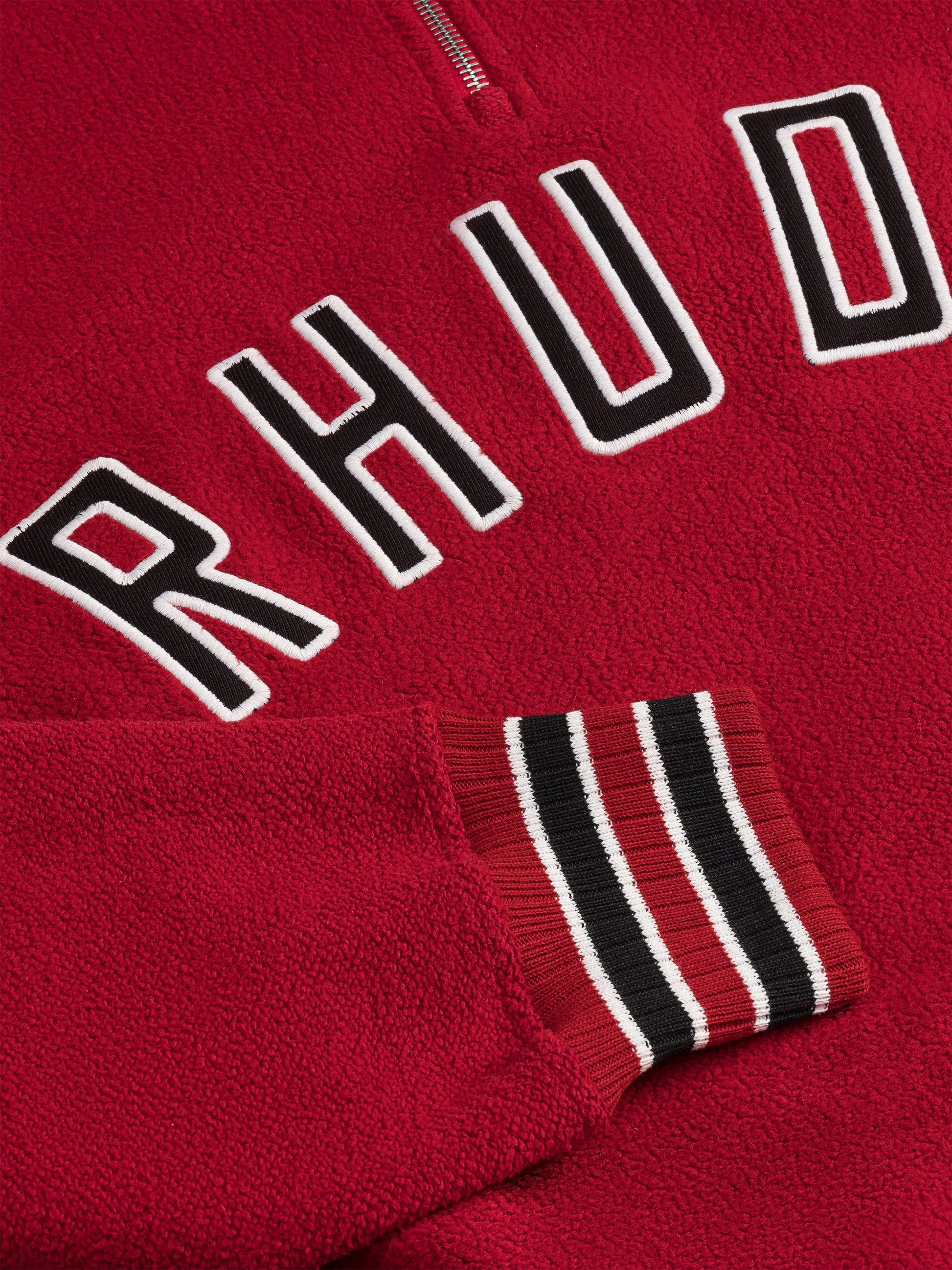 RHUDE MEN'S QUARTER-ZIP VARSITY
