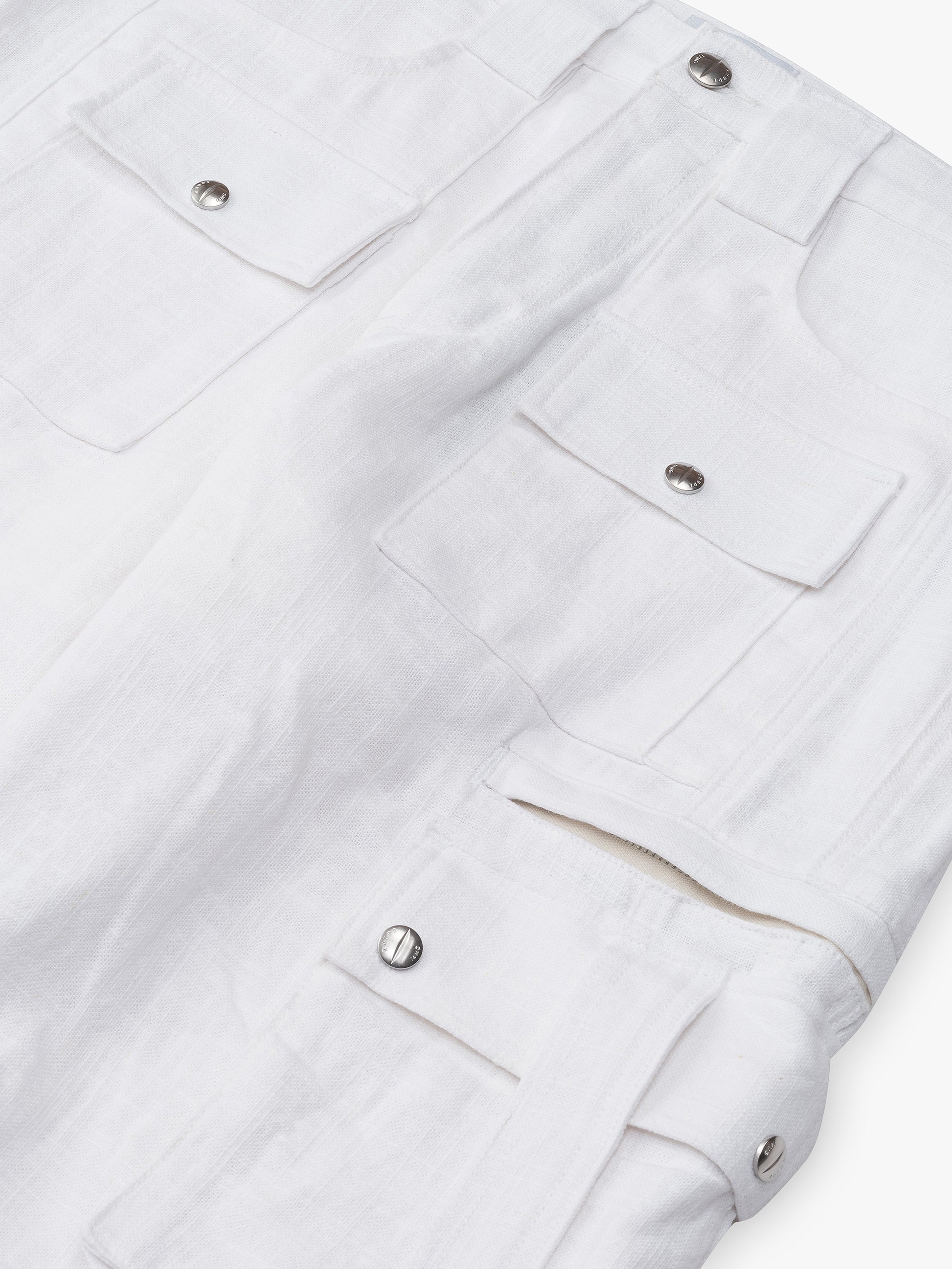 RHUDE MEN'S AMARO LINEN CARGOS