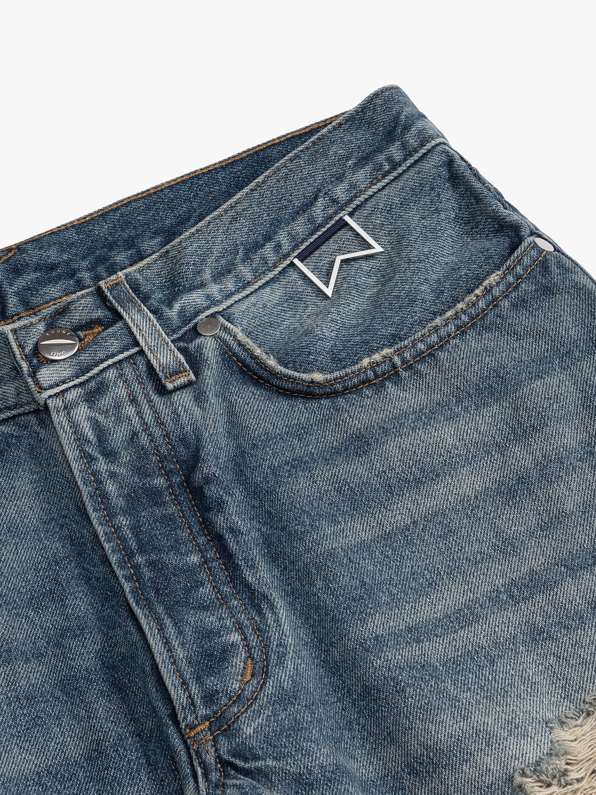 RHUDE MEN'S BEACH BUM DENIM