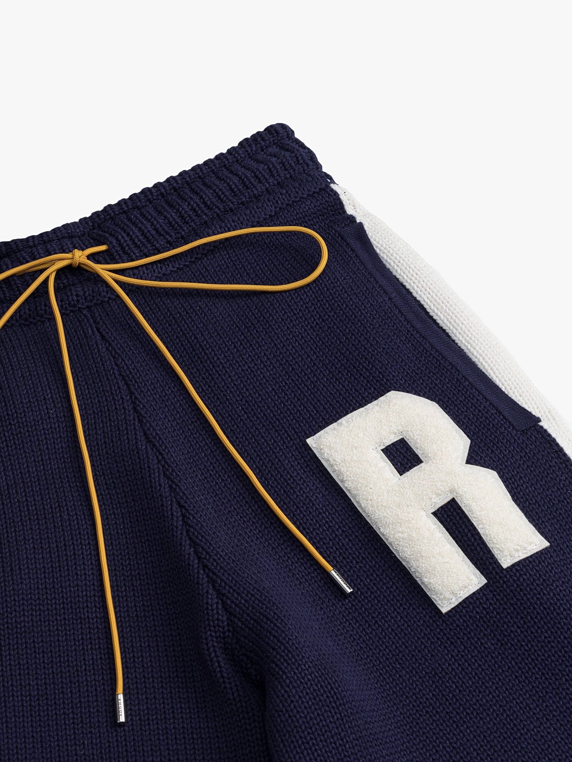 RHUDE MEN'S NAVY CASHMERE KNIT TROUSERS