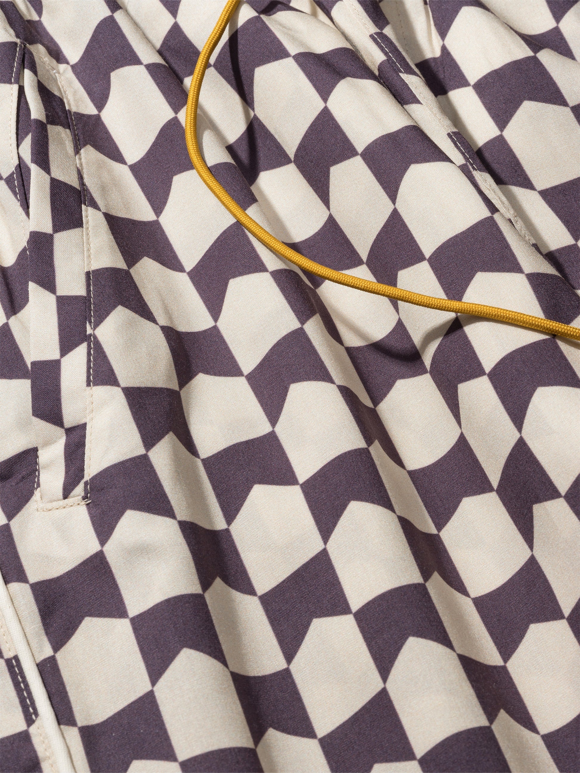RHUDE MEN'S CHECKERED PJ SHORT