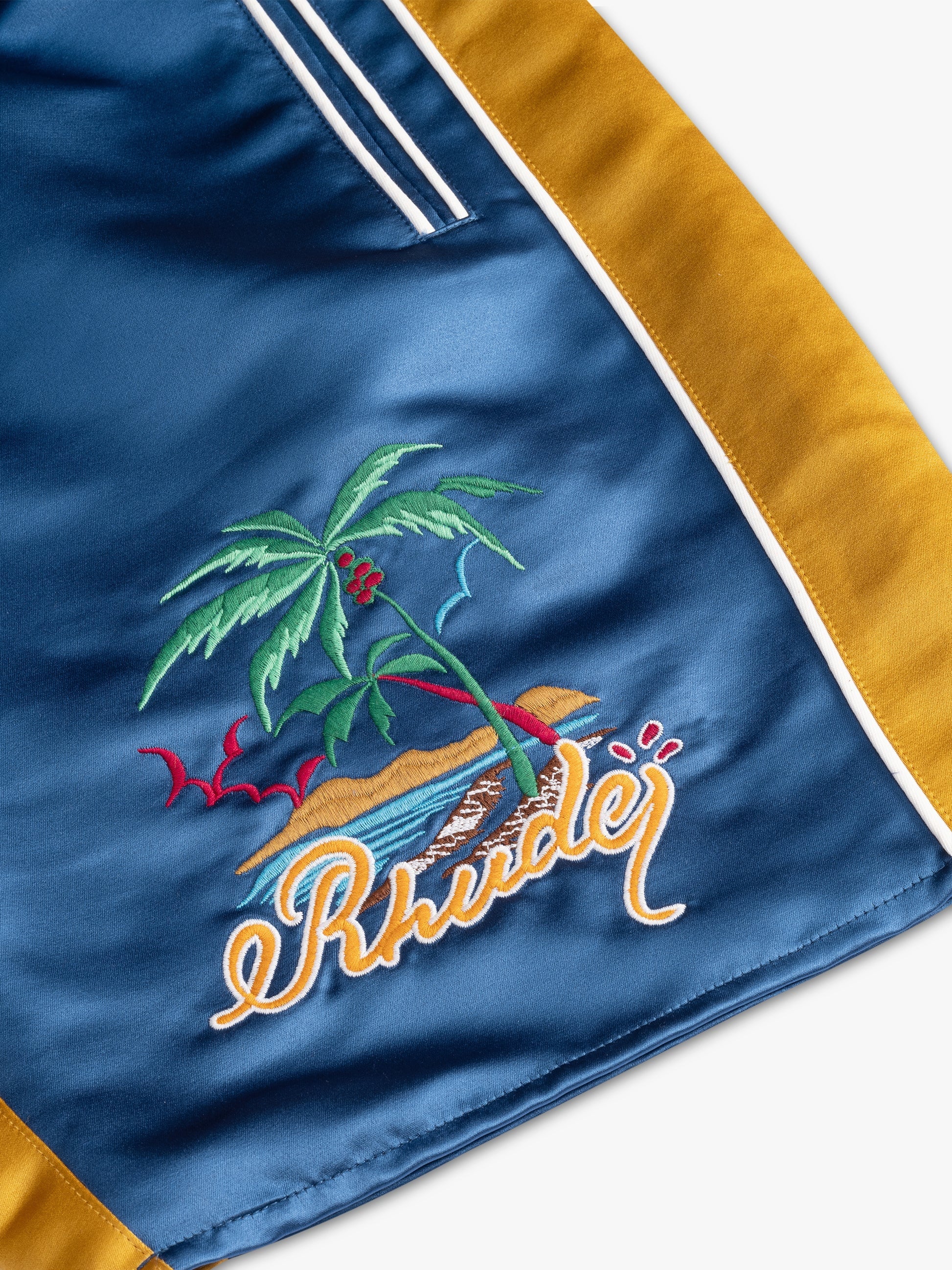 RHUDE MEN'S PALM EAGLES SOUVENIER SHORTS