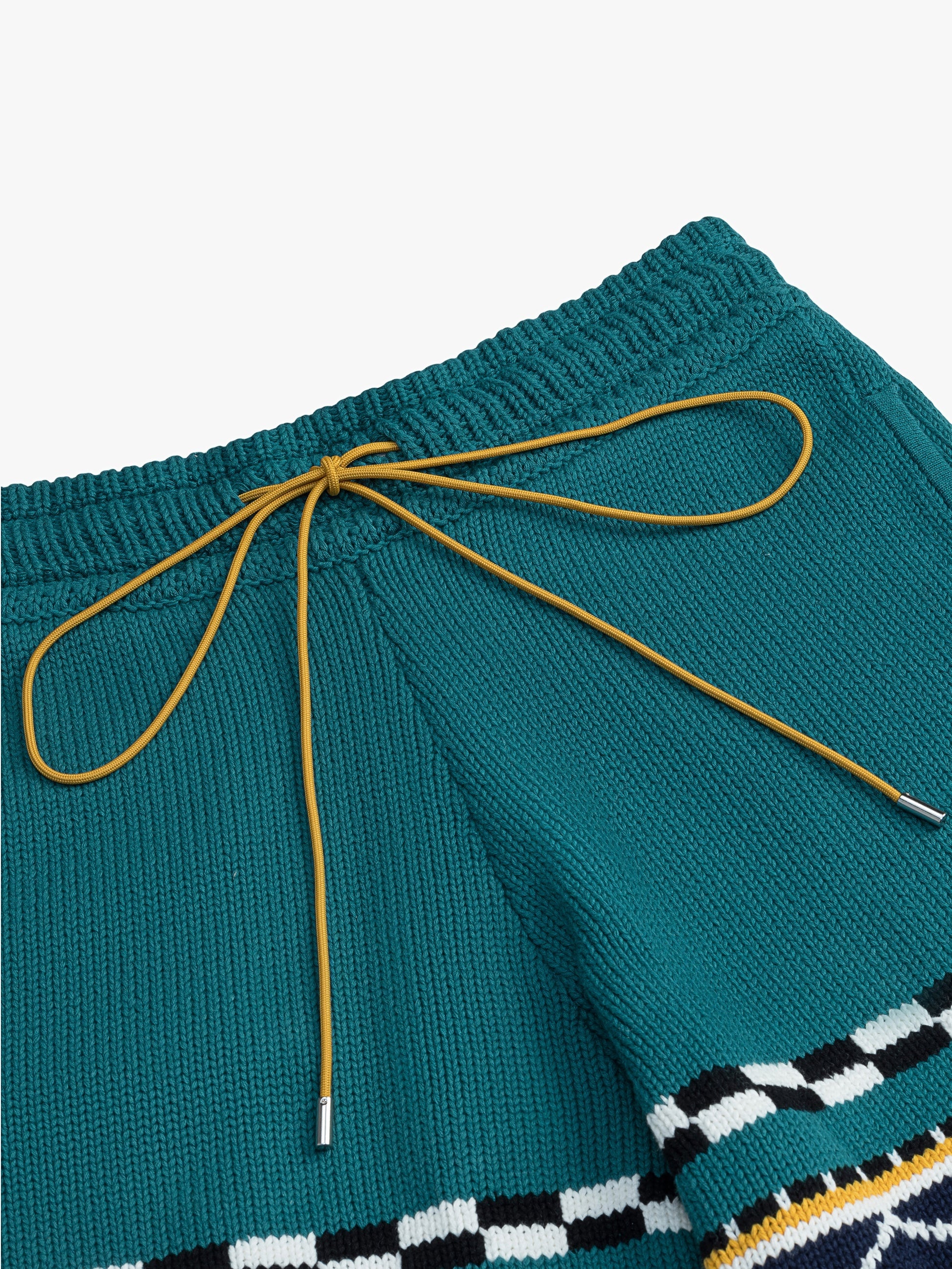 RHUDE MEN'S BATEAU KNIT SHORT