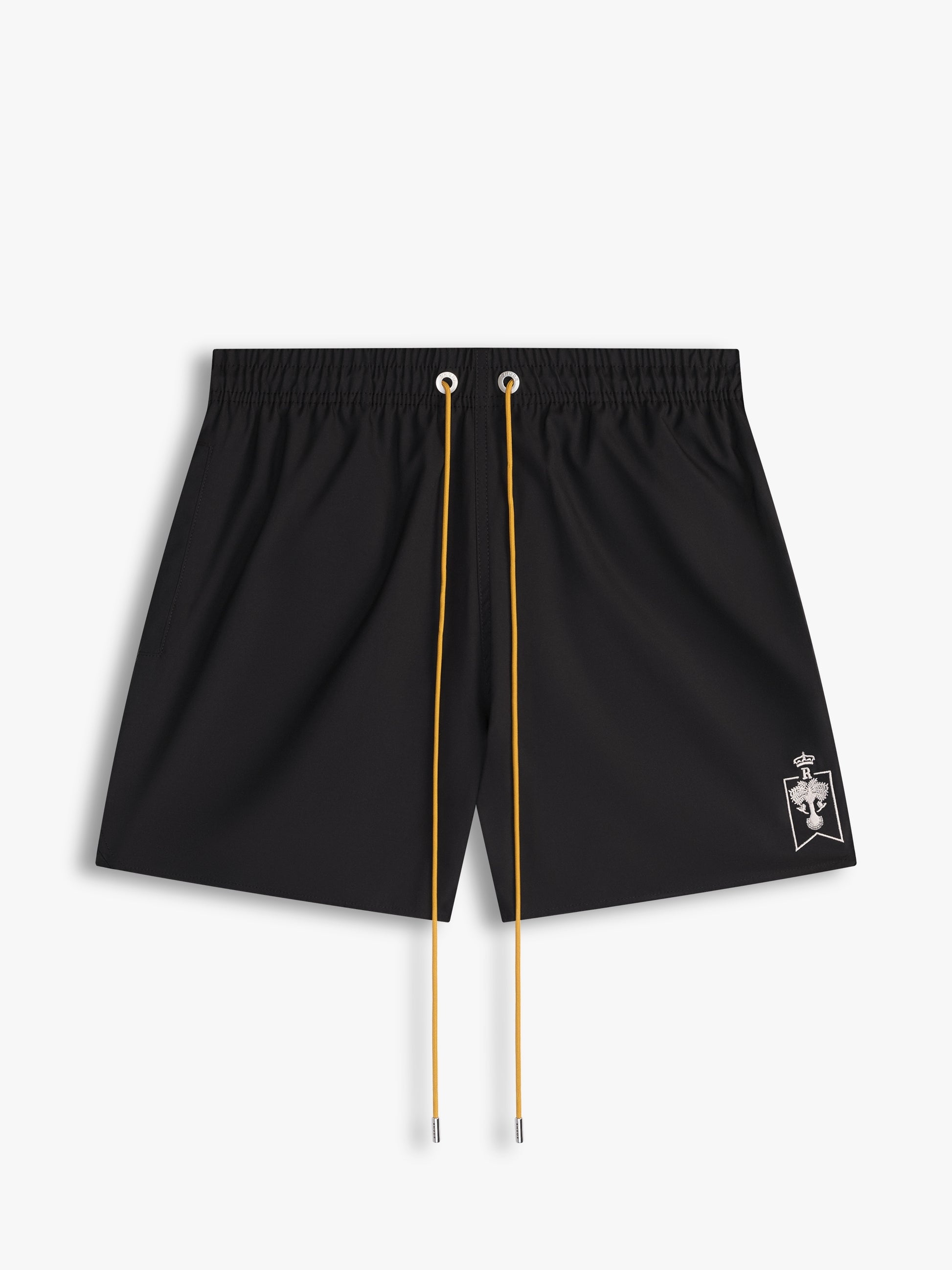 RHUDE MEN'S BLACK CREST SWIM SHORTS