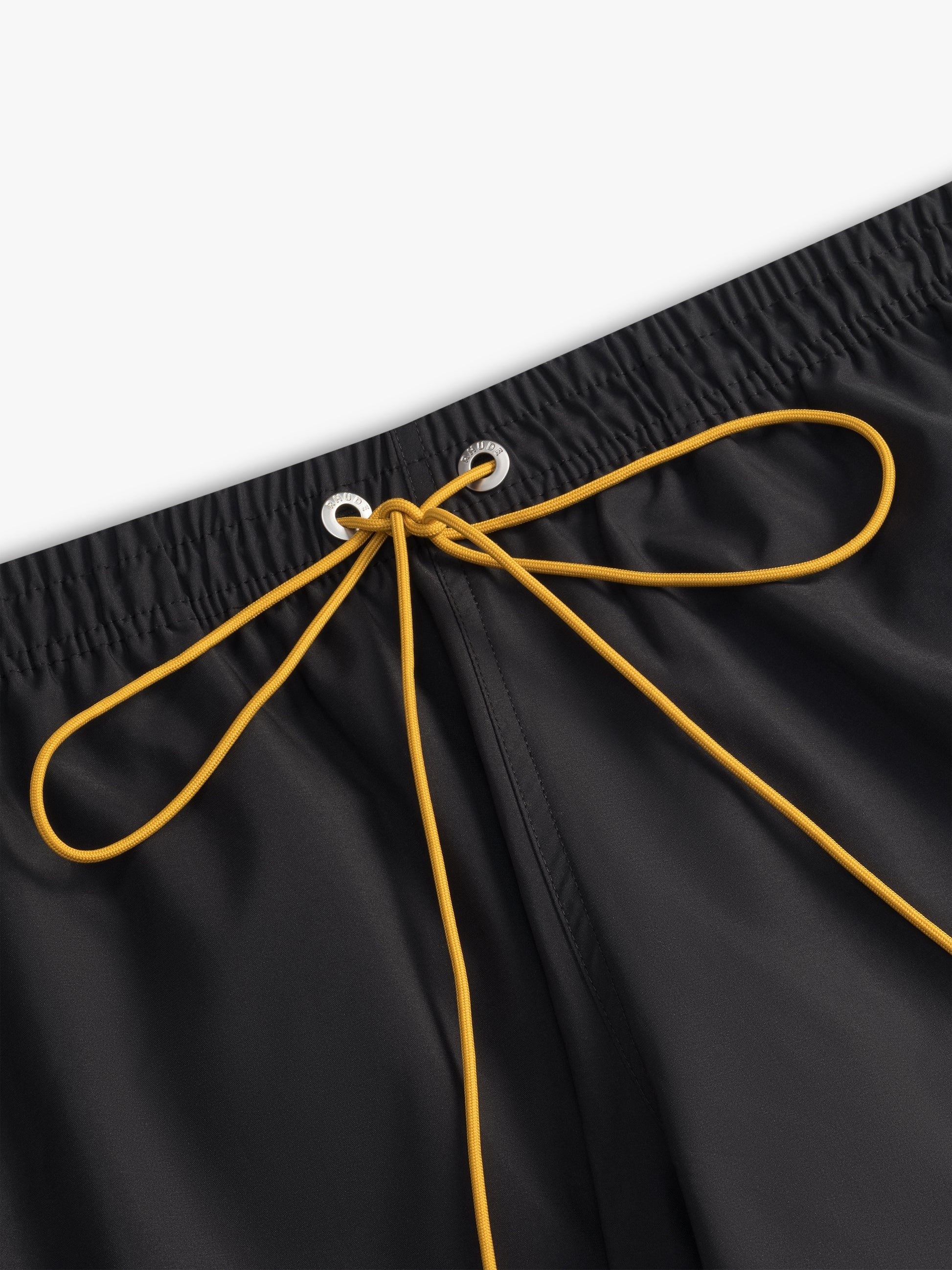 RHUDE MEN'S BLACK CREST SWIM SHORTS