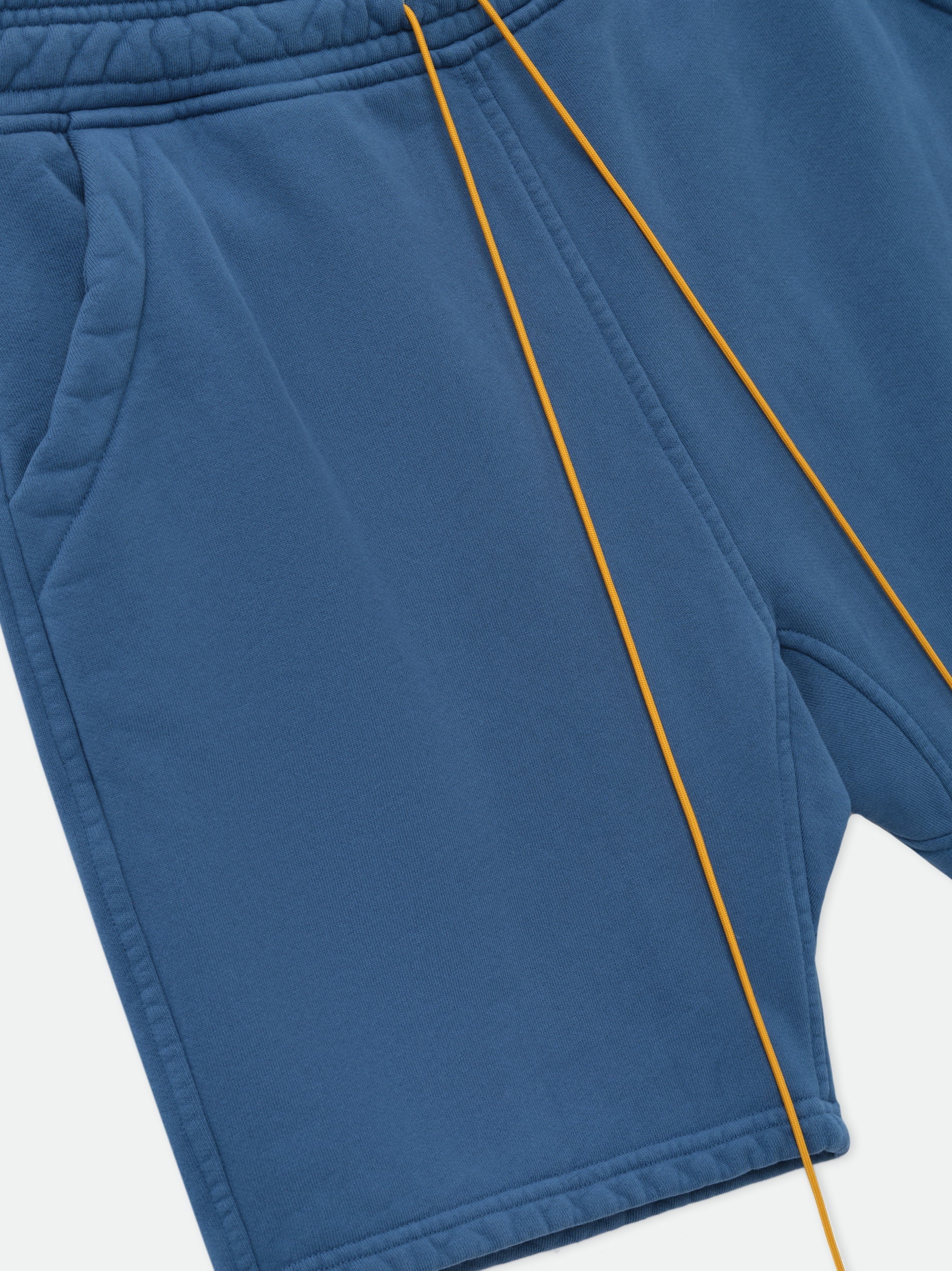 RHUDE MEN'S BLUE COTTON TAILORED SHORTS