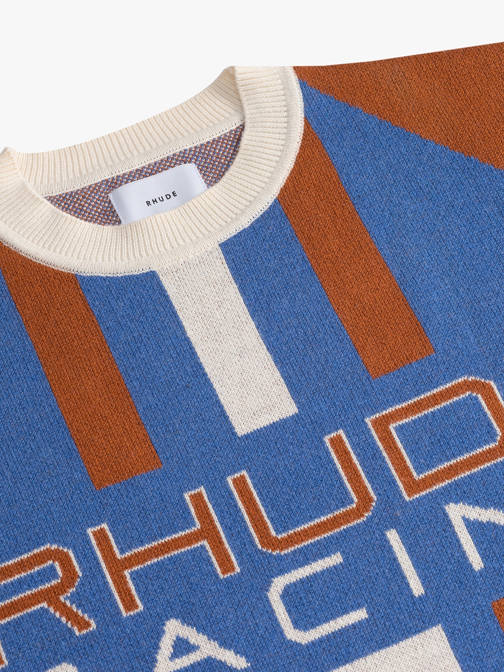 RHUDE MEN'S PAVIL KNIT CREWNECK