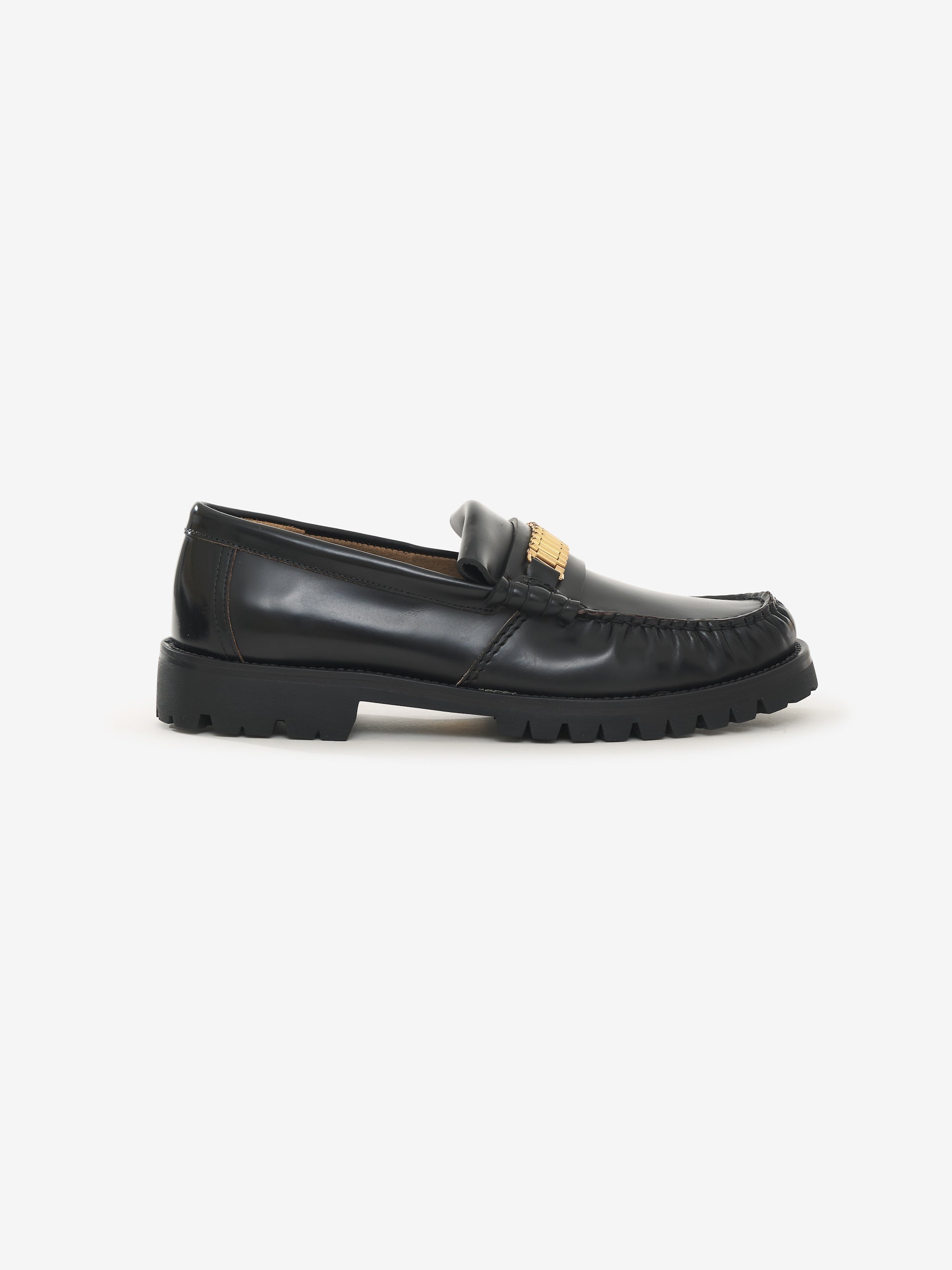 RHUDE MEN'S LUG LOAFER-BLACK NWT