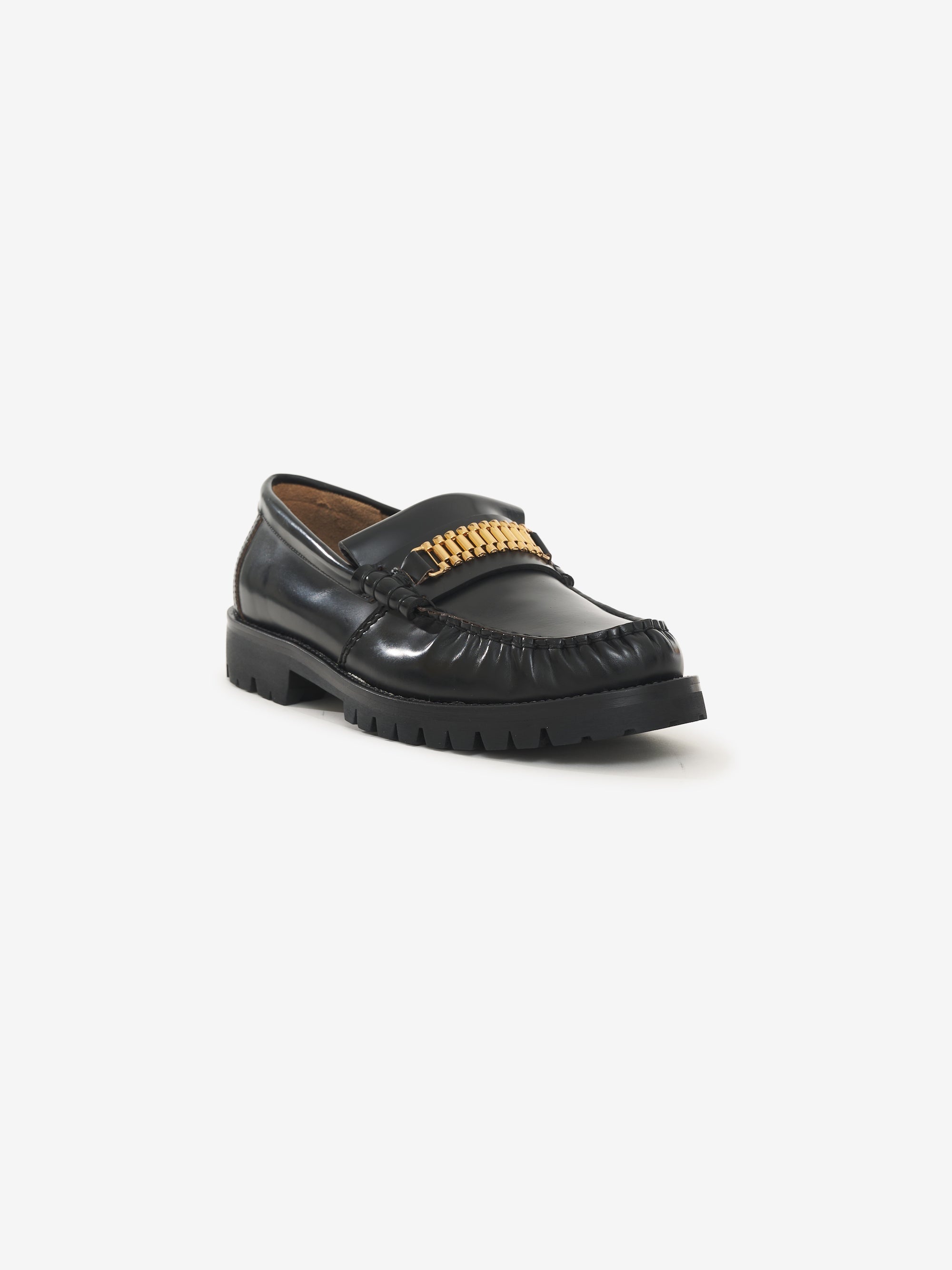 RHUDE MEN'S LUG LOAFER-BLACK NWT