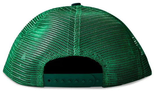 RHUDE MEN'S HOTEL TRUCKER HUNTER GREEN/WHITE NWT