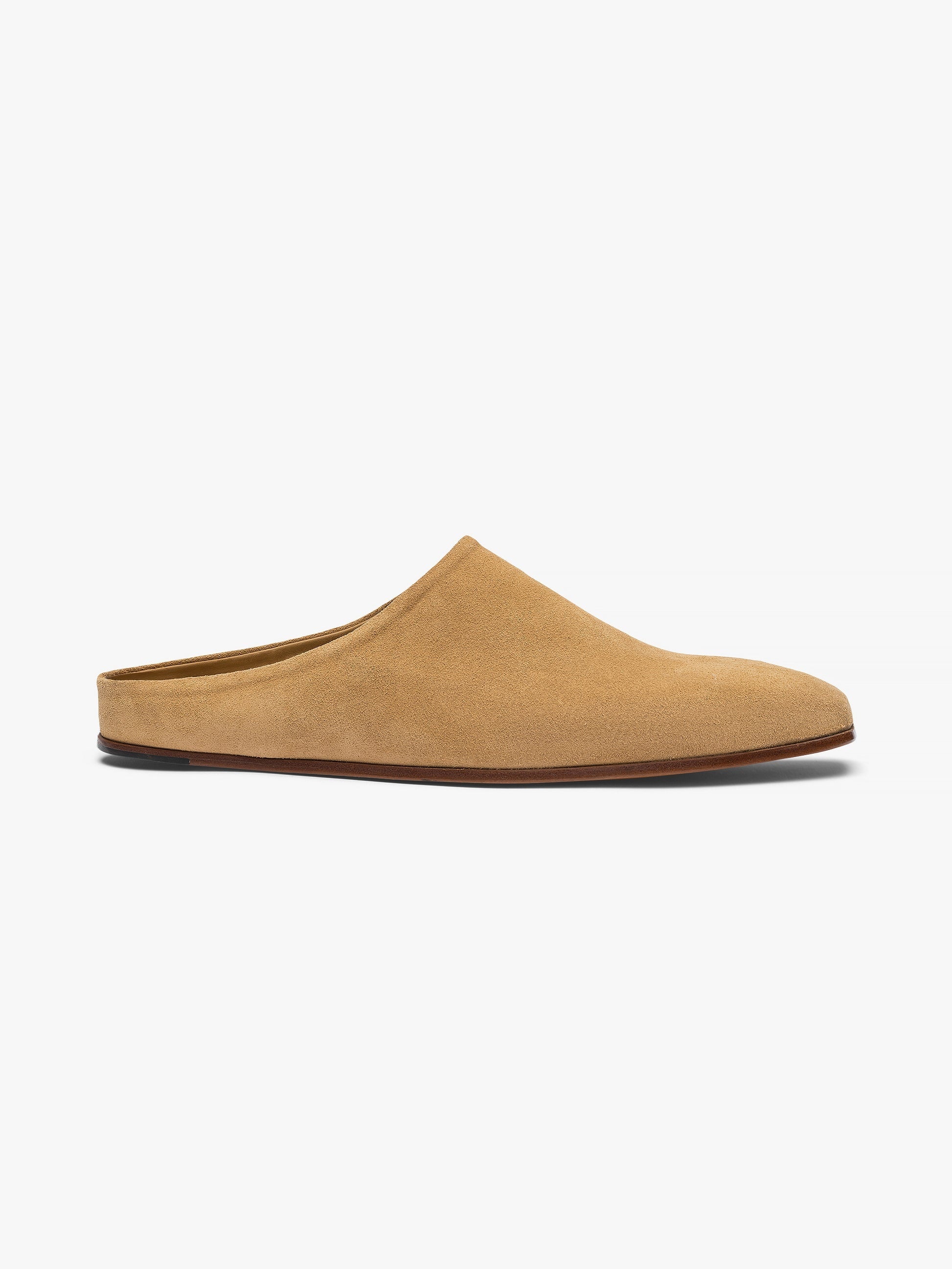 RHUDE MEN'S CHATEAU SUEDE MULES SUEDE TAN NWT