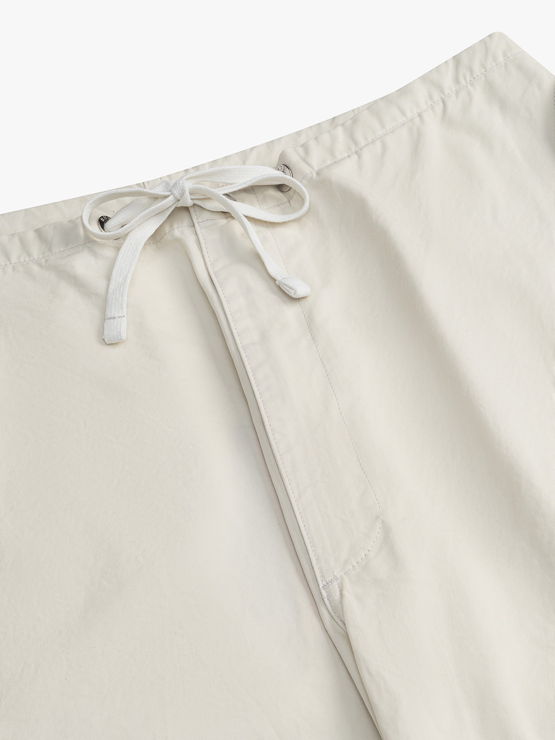 RHUDE WOMEN'S WASHED PARACHUTE PANTS OFF-WHITE NWT