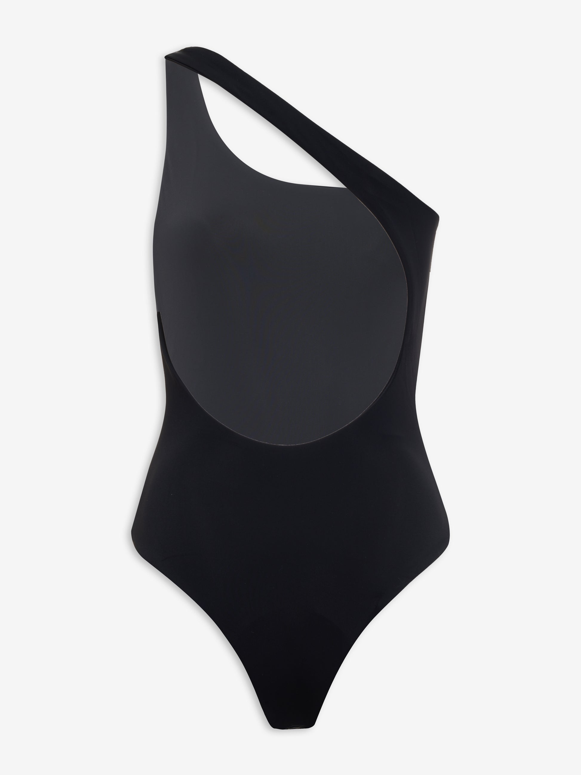 RHUDE WOMEN'S BLACK ONE-SHOULDER SWIMSUIT