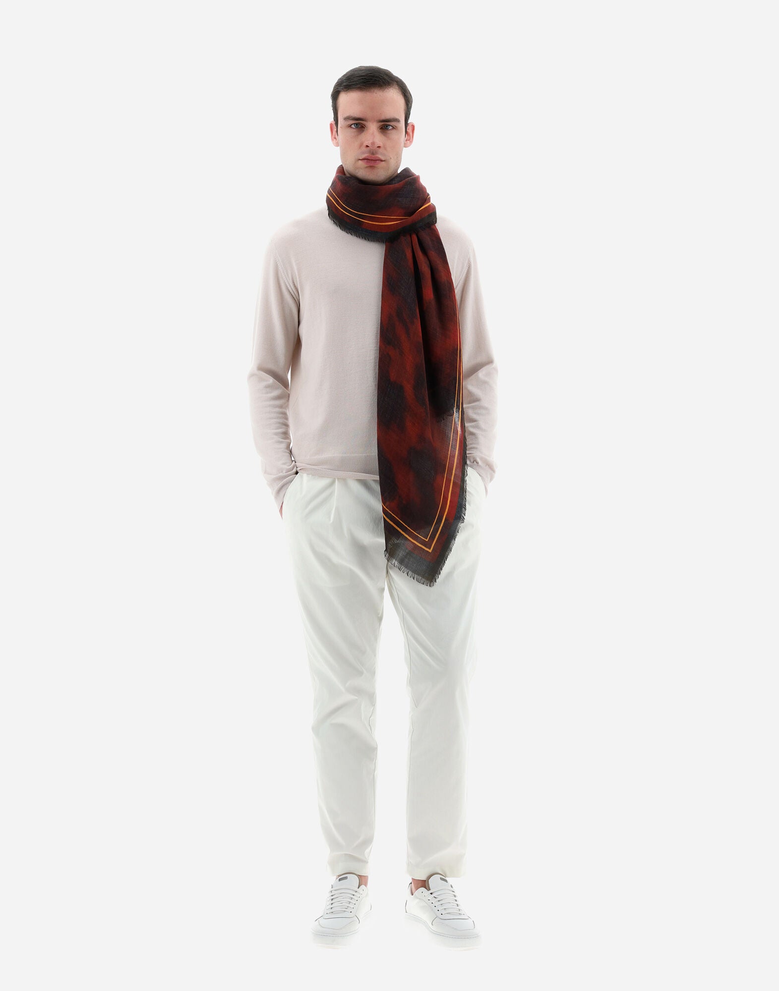 HERNO MEN'S SCARF SCP00010U-33405P-6993 NWT